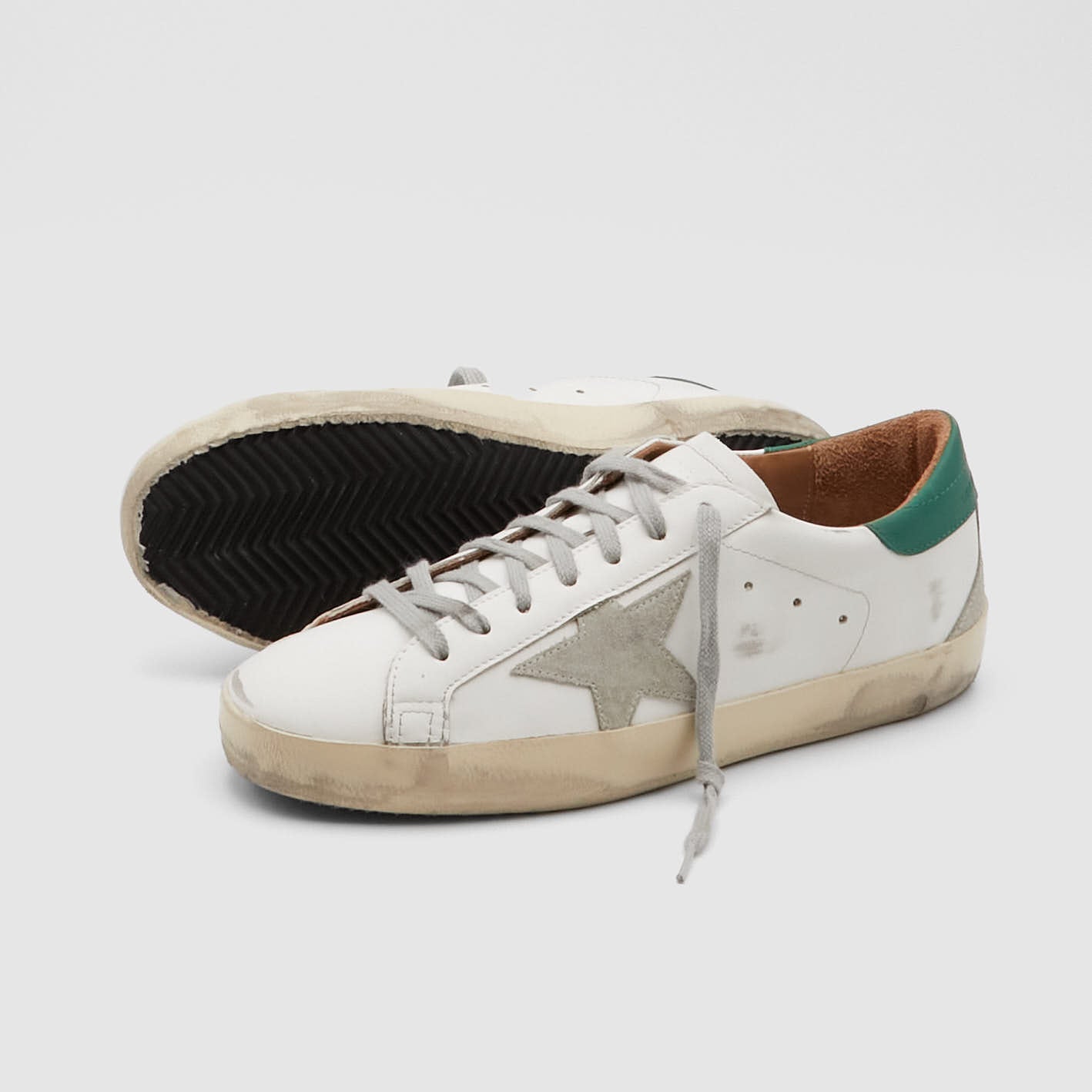 Golden goose white and green sales