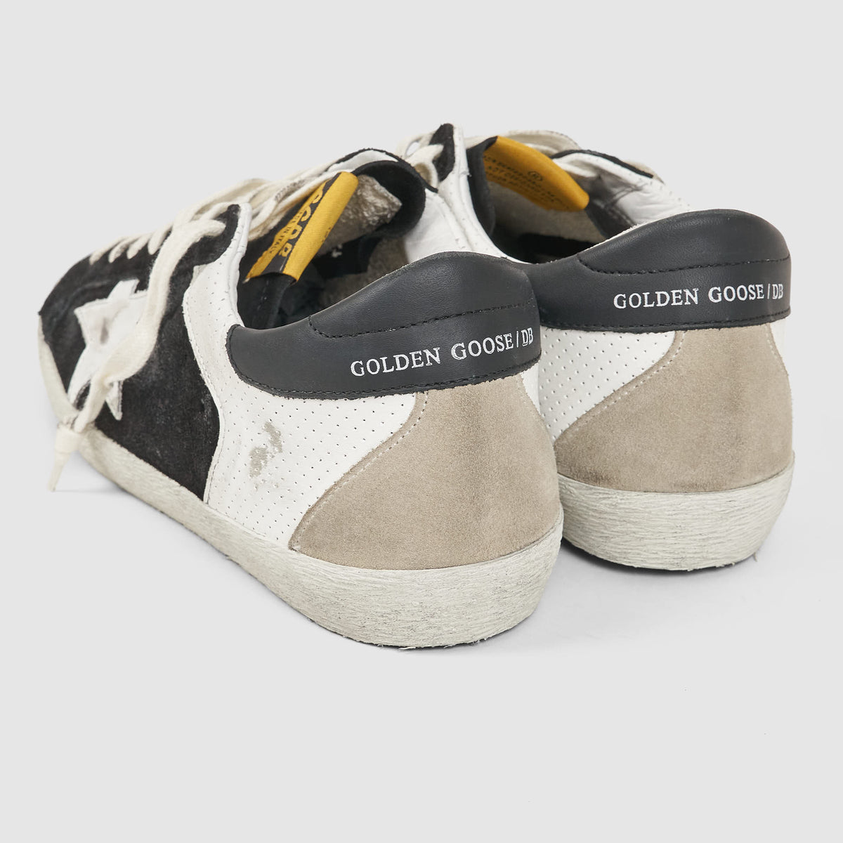 Golden Goose White Black White Superstar Sneakers