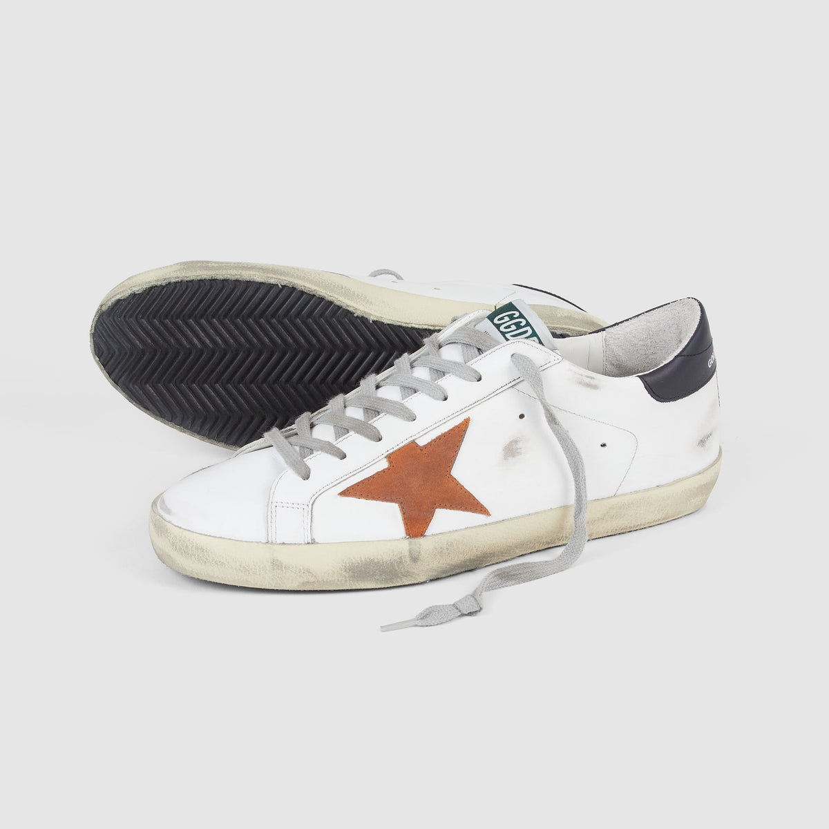 Golden Goose White Black Red Superstar Sneakers