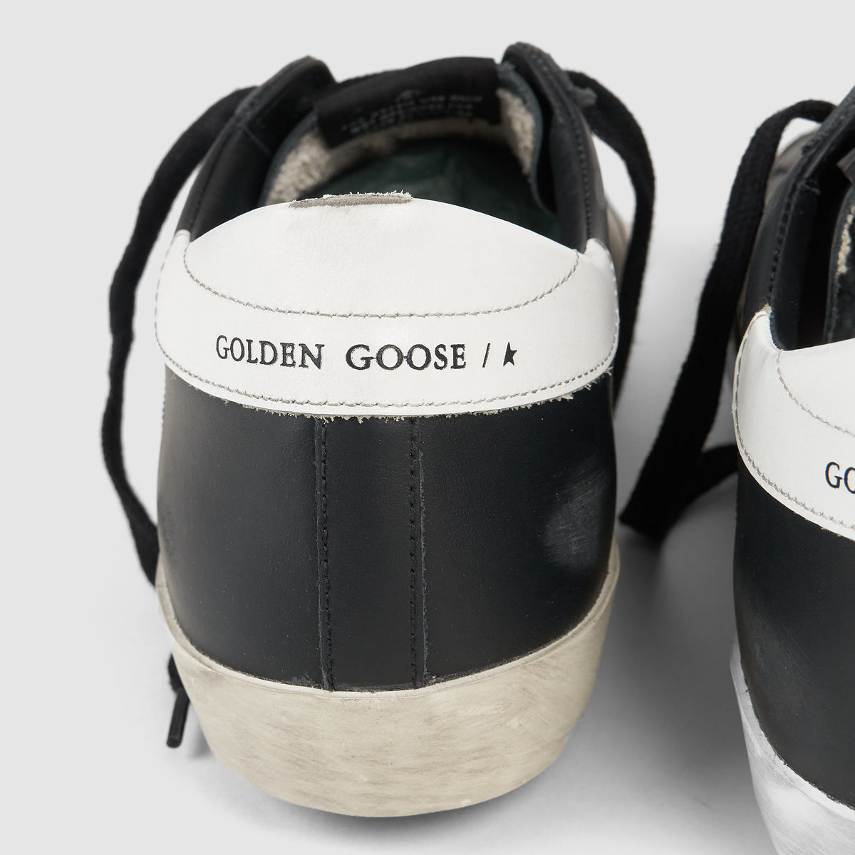 Golden Goose Black White White Superstar Sneakers