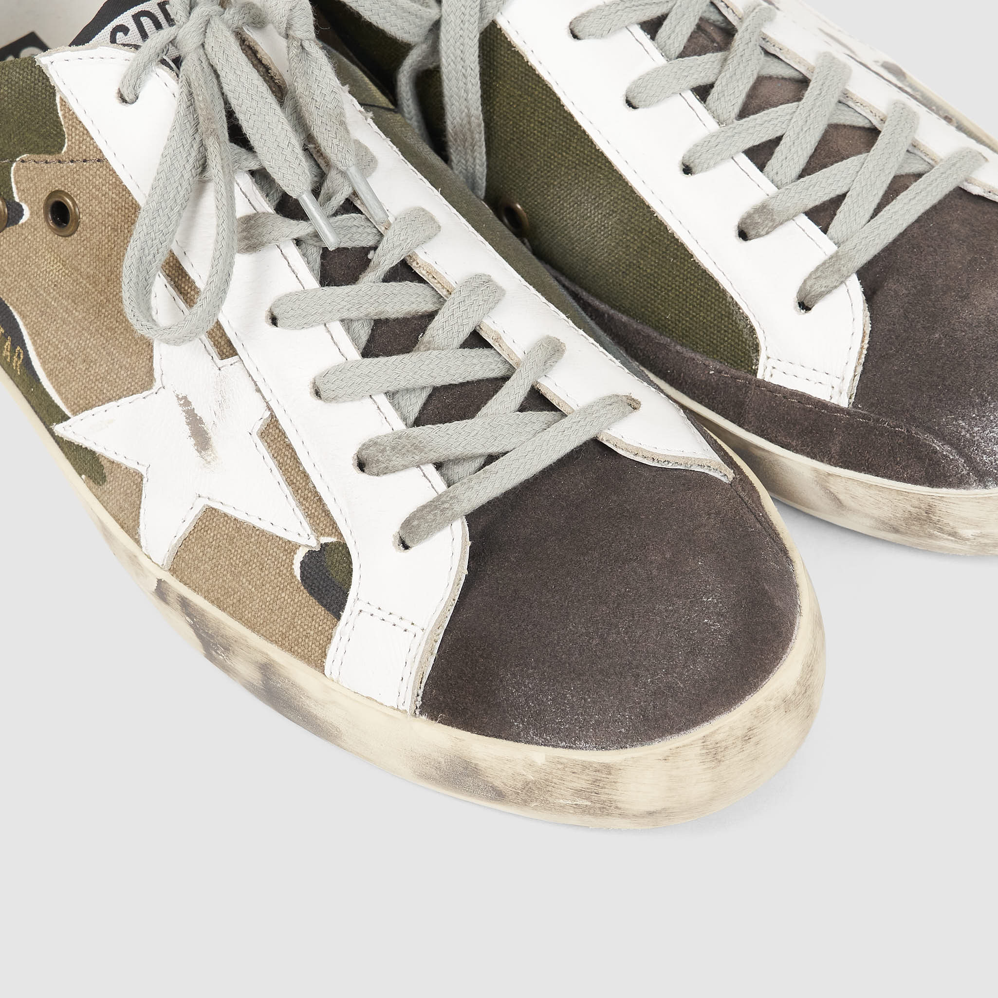 Superstar camouflage cheap canvas sneakers