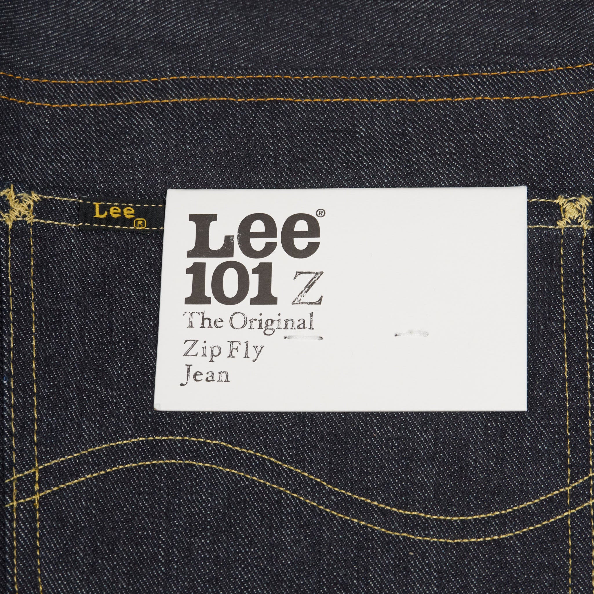 Lee 101 Z The Original Zip Fly Raw Selvage Denim Jeans - DeeCee style
