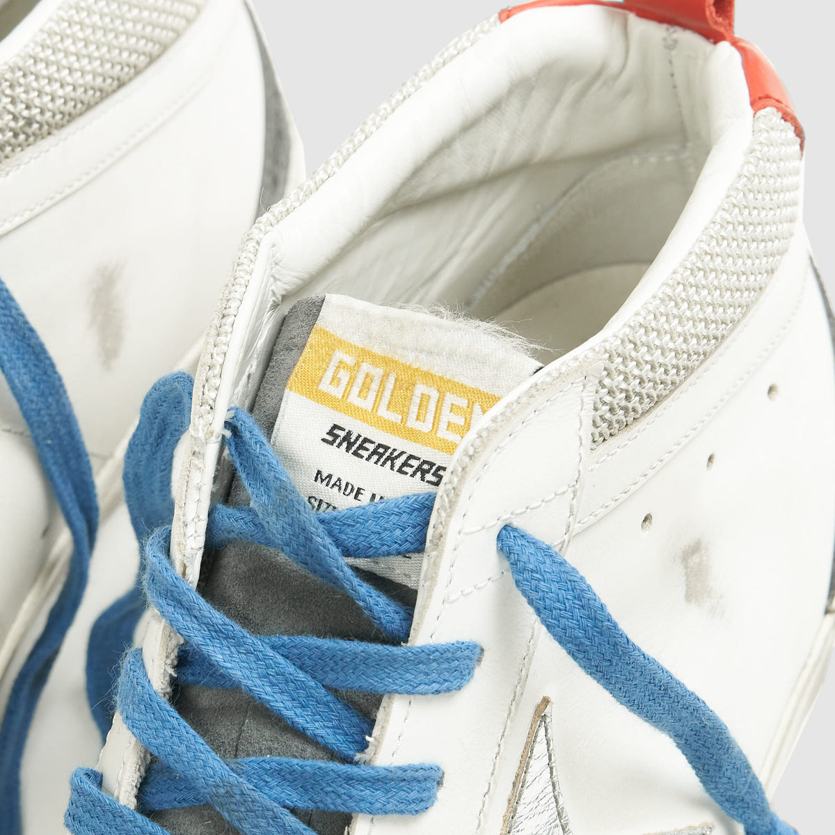 Golden Goose High White Mid Star Double Quarter Sneakers