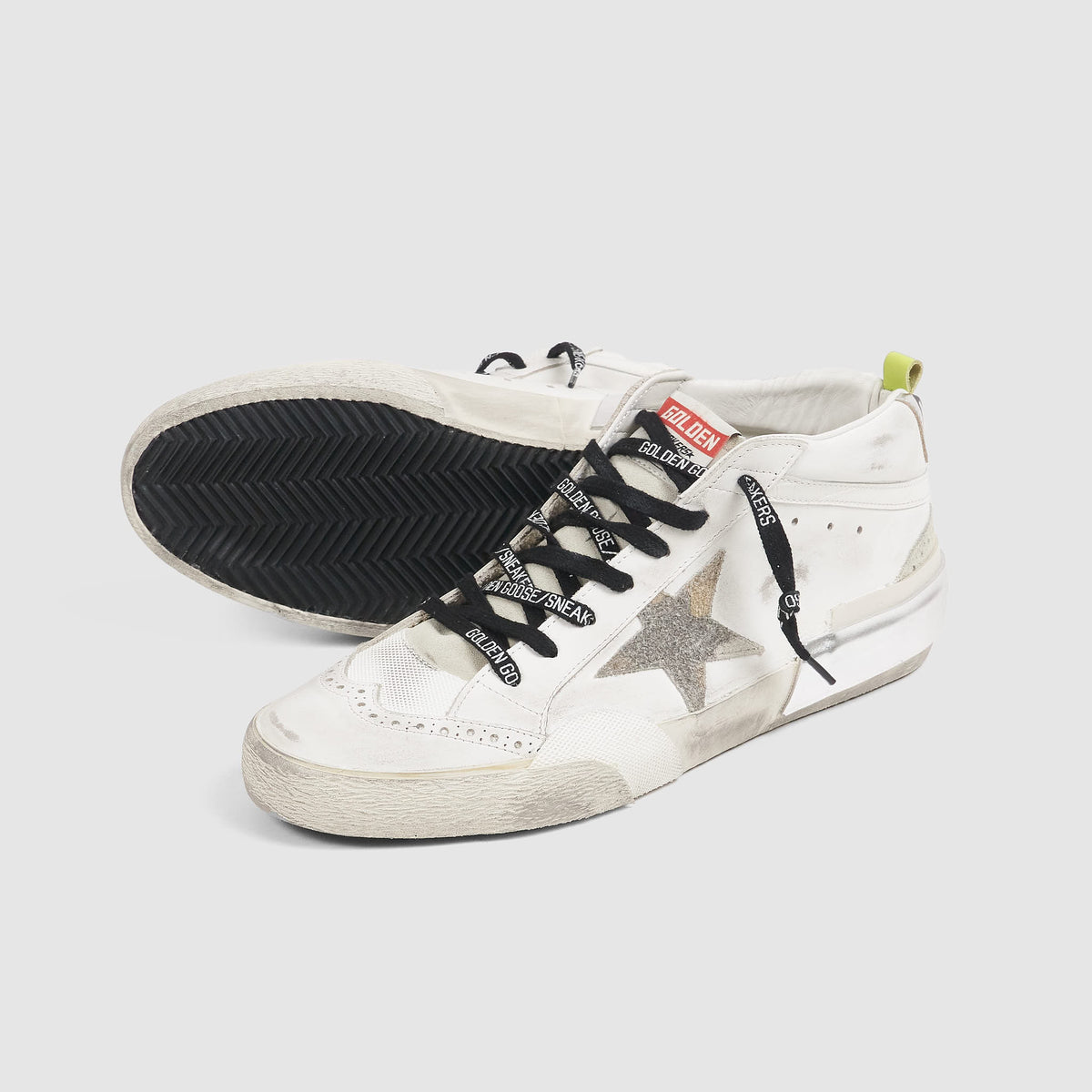 Golden Goose High White Camouflage Mid Star Classic Sneakers