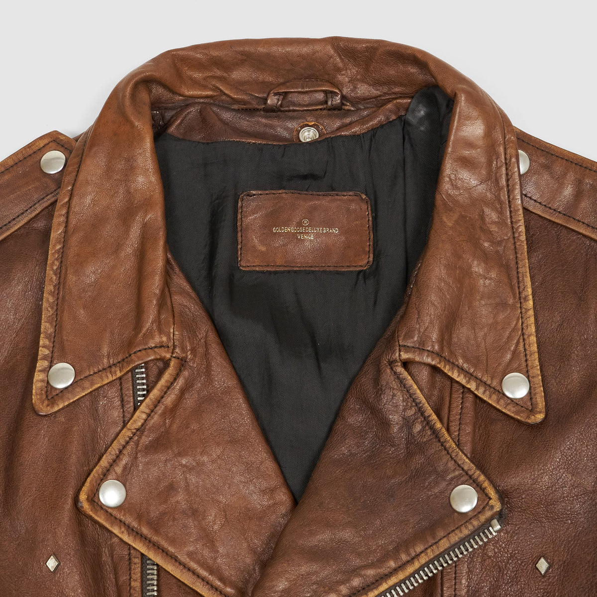 Golden Goose Motor Rider Leather Jacket