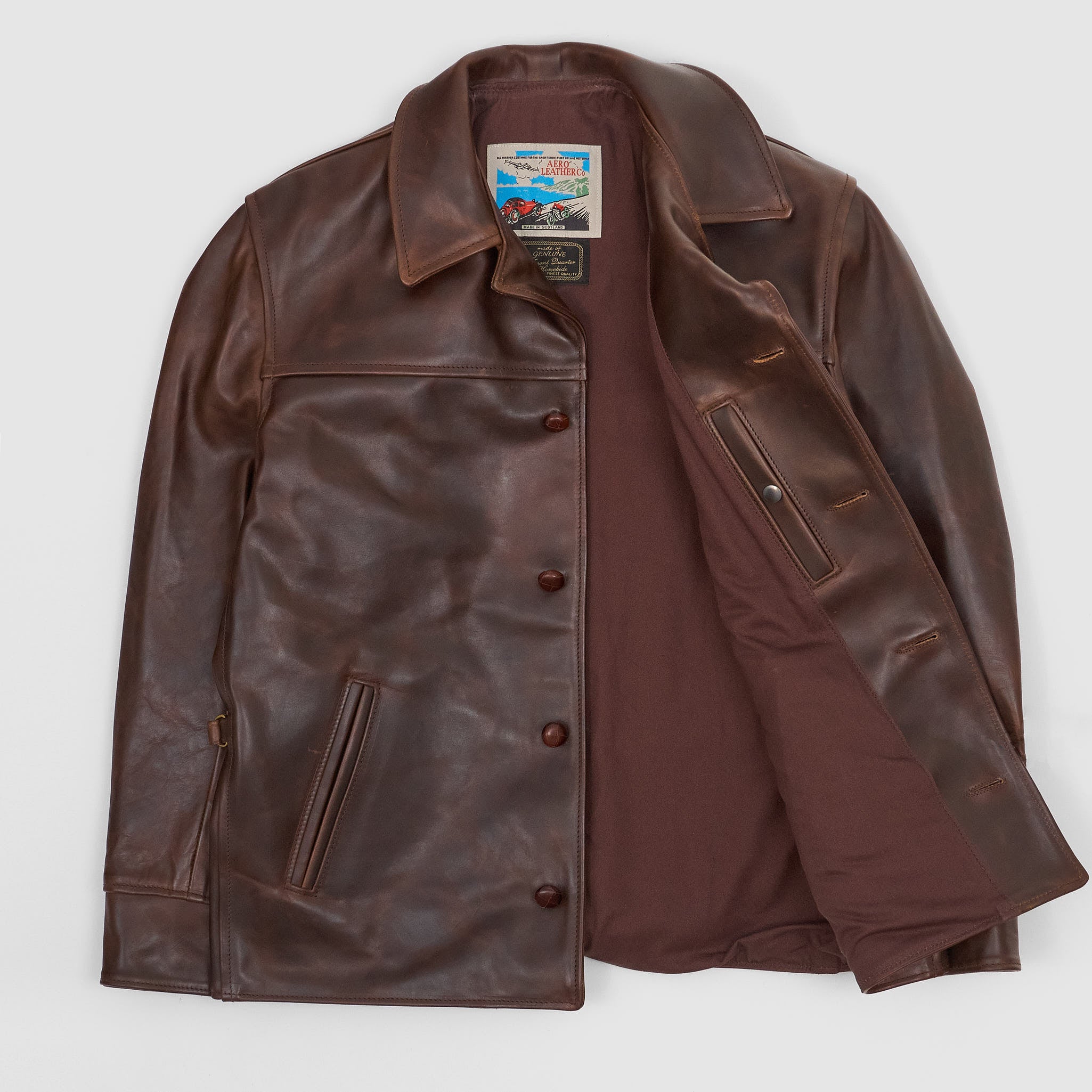 Aero Leathers Teamster Leather Jacket - DeeCee style