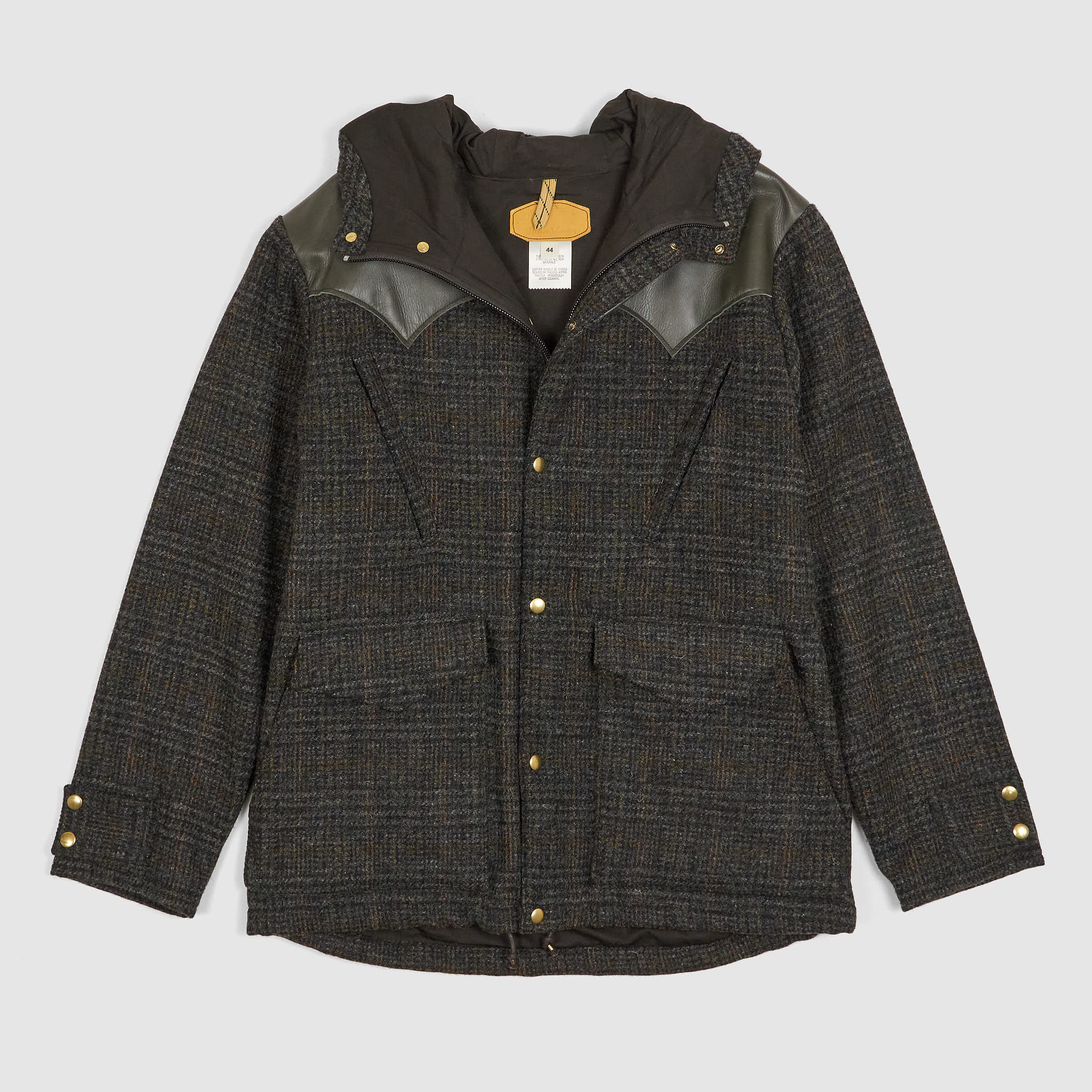 Rocky Mountain Featherbed Harris Tweed Short Parka Jacket wit Hood ...