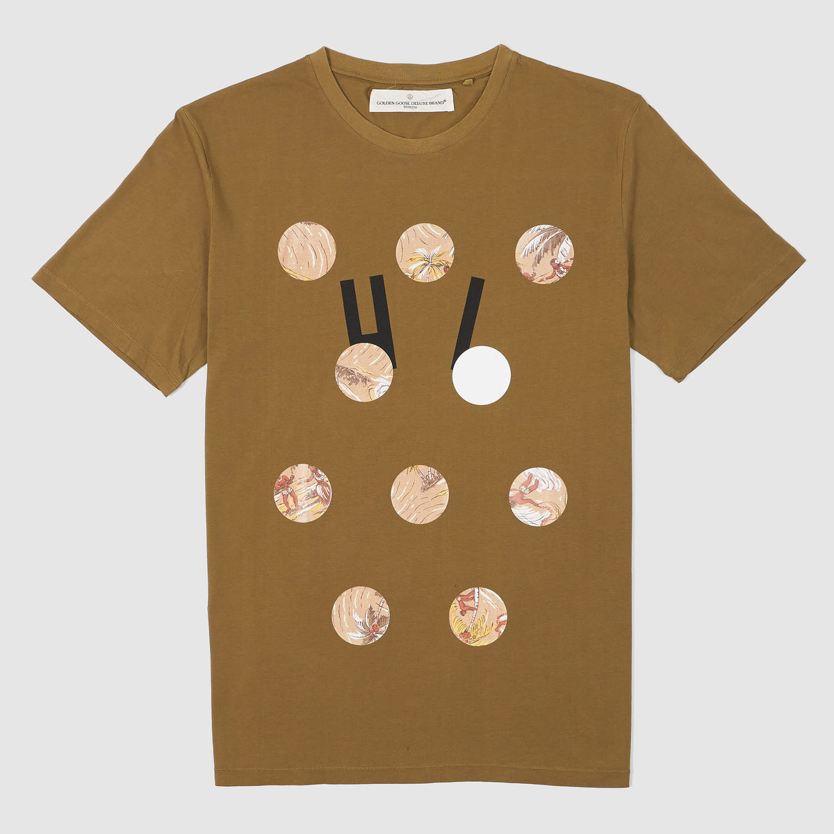 Golden Goose Printed Short Sleeve Crew Neck T-Shirt