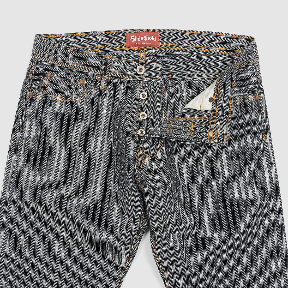 Stronghold  5-Pocket Raw Herringbone Selvage 5 Pocket Jeans