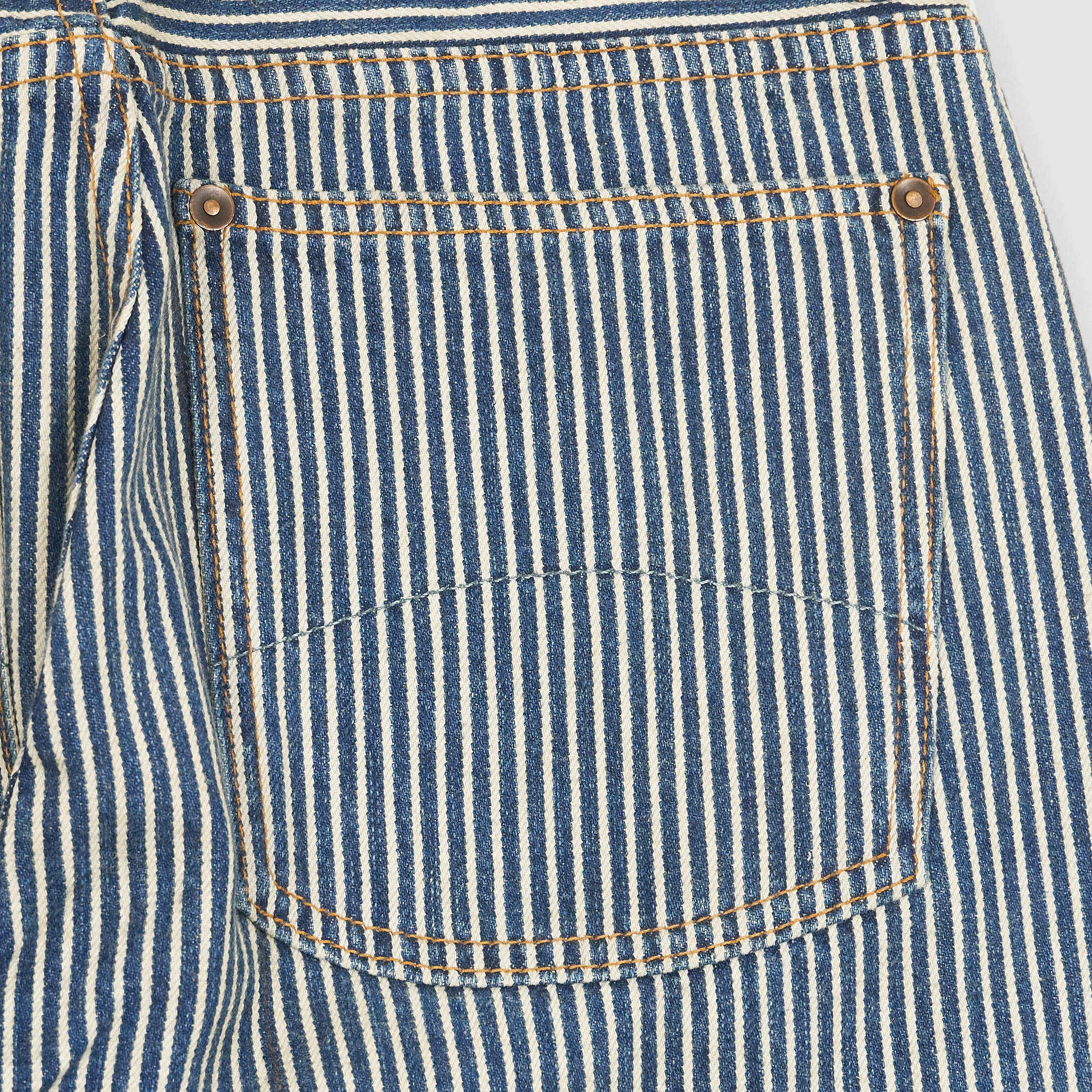 Mens railroad stripe jeans top