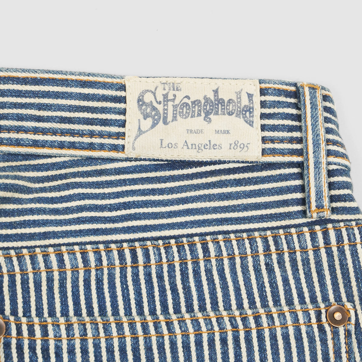 Stronghold  5-Pocket Indigo Hickory Striped Denim