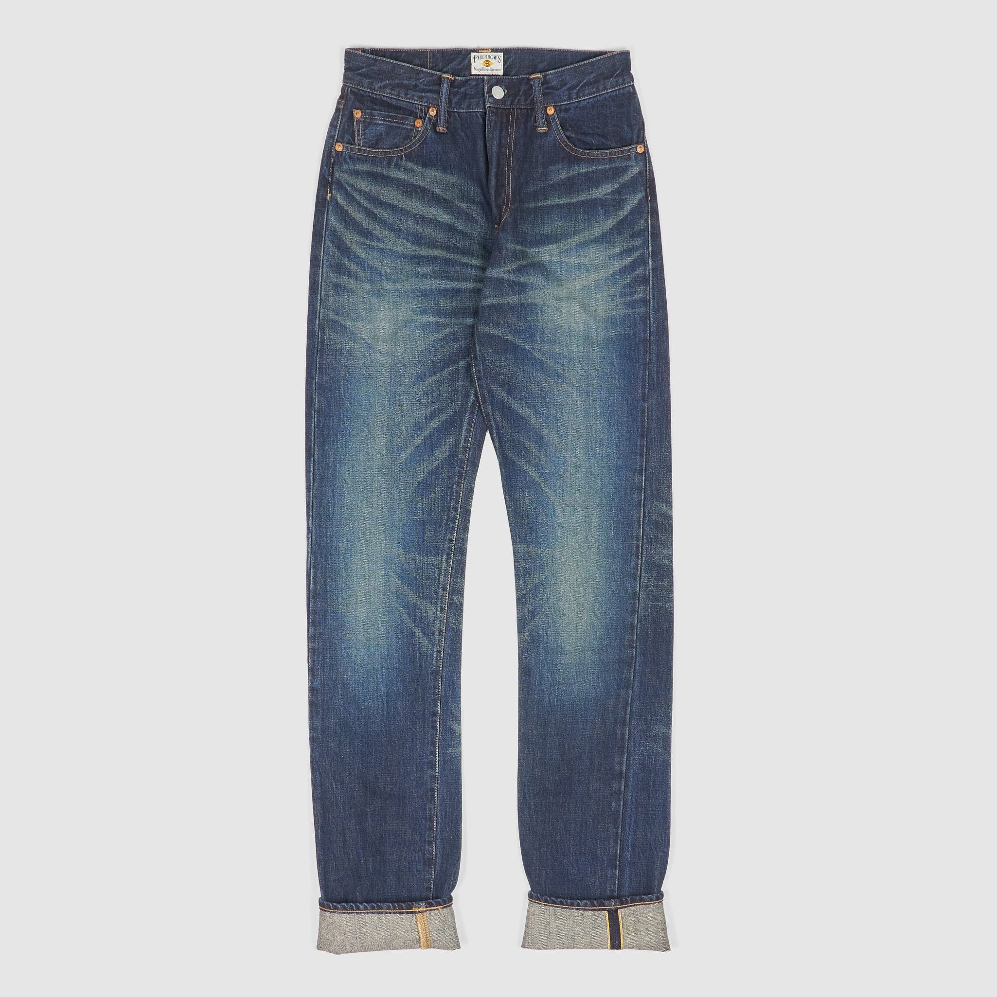Pherrow's 441 Vintage washed Denim Jeans - DeeCee style