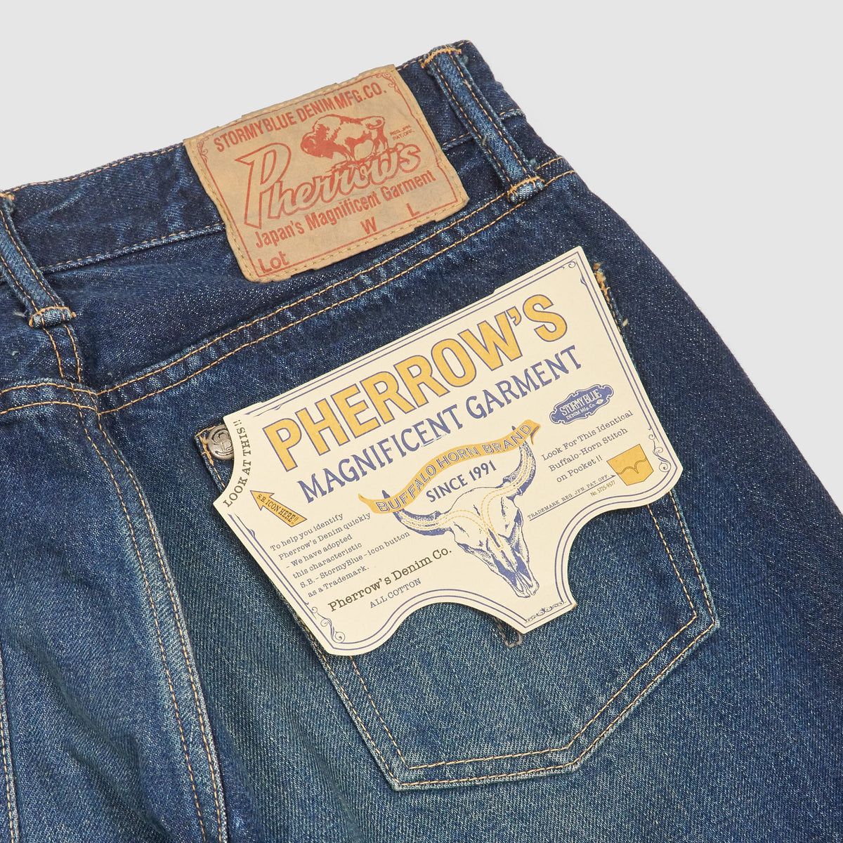 Pherrow&#39;s 441 Vintage washed Denim Jeans