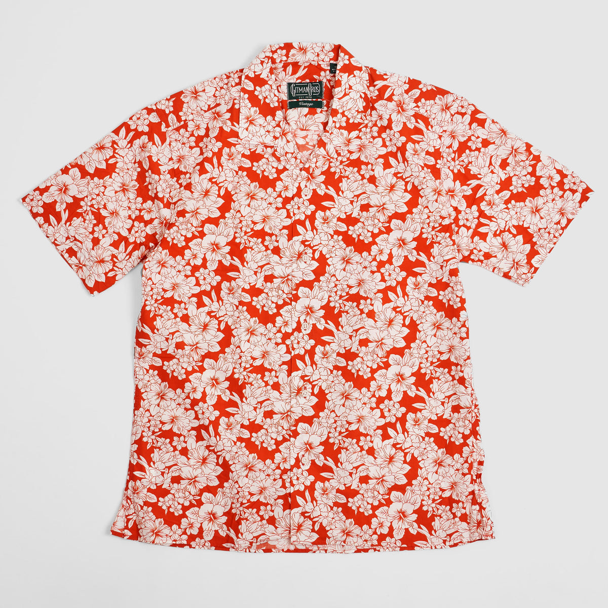 Gitman Vintage Hawaiian Hibiscus Shirt