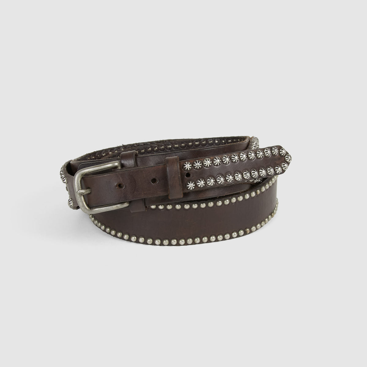 HTC Leather Ranch Belt with Studs