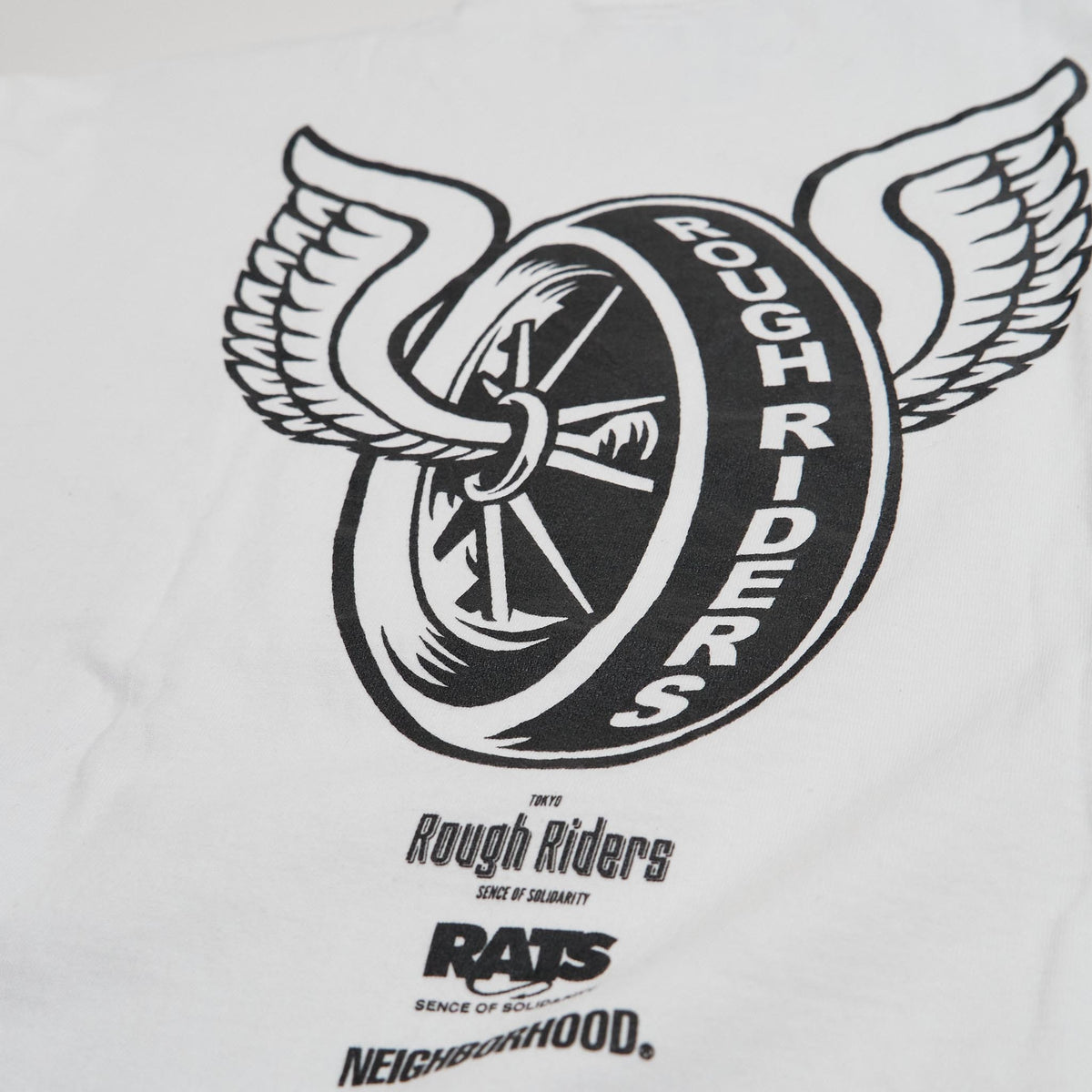 Neighborhood Graphic Crew Neck T-Shirt Rough Riders Tokyo