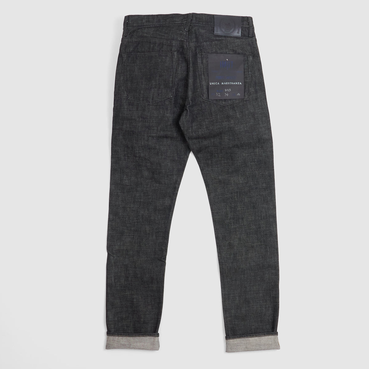 IMjiT x DeeCee style Regular Tapered Selvage Black Denim Jeans