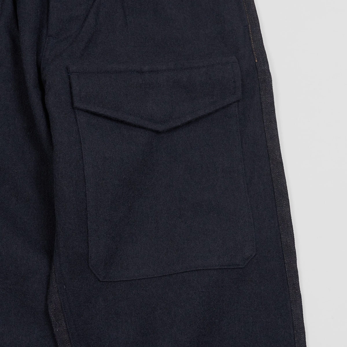 Nigel Cabourn Military Wool / Denim Chino Trousers