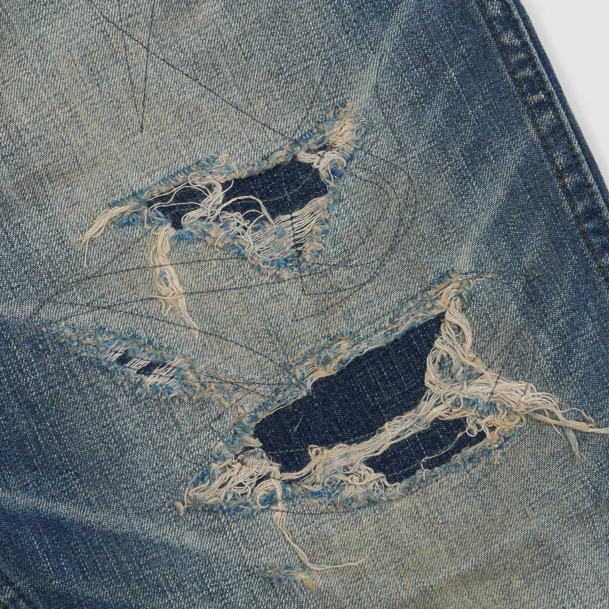Double RL U.S Military Distressed Denim Work Pants - DeeCee style