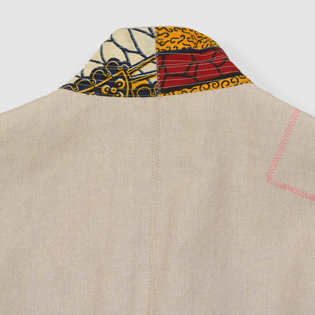 Junya Watanabe Man Classic Linen Blazer with Patchwork Stitching