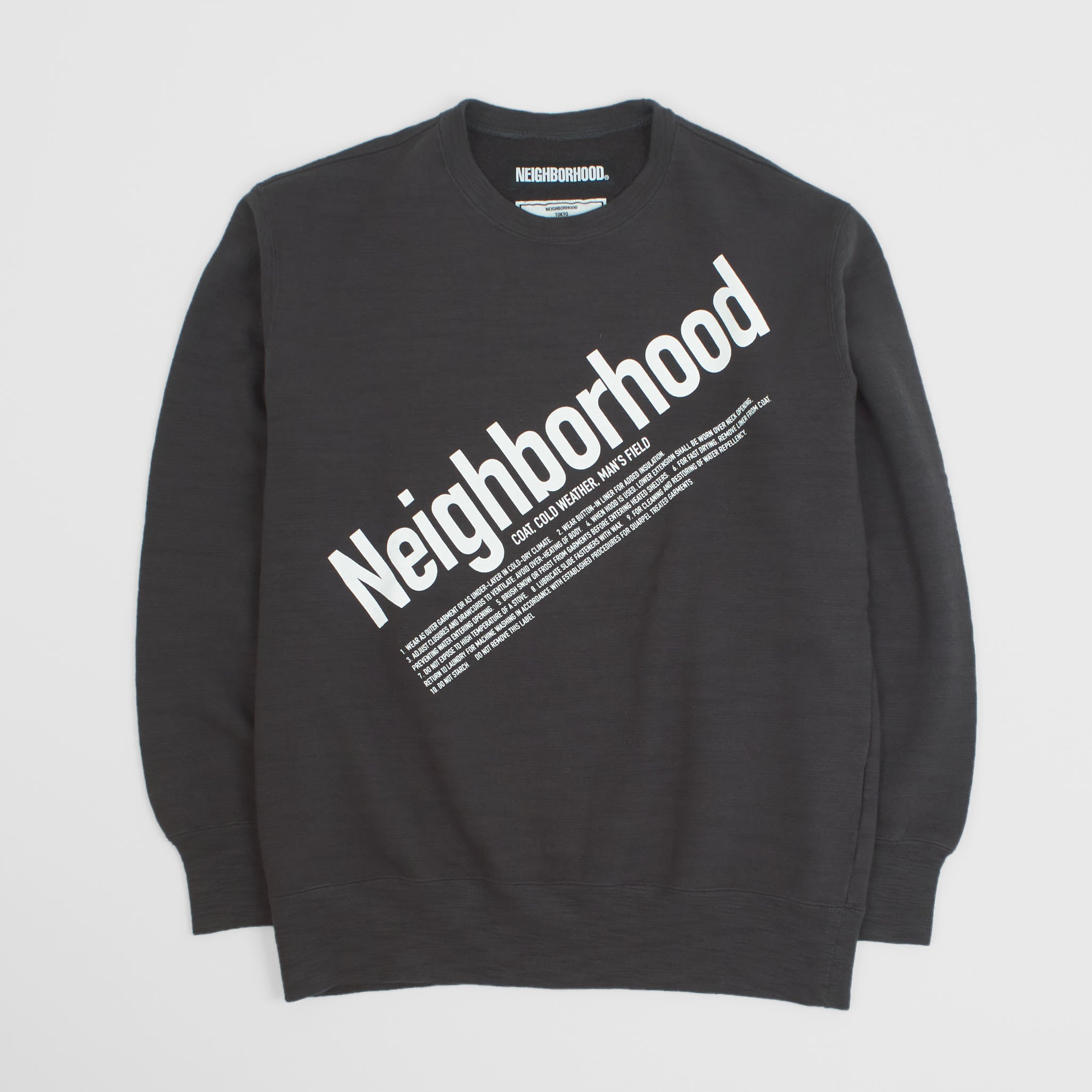 NEIGHBORHOOD SLUB C-CREW 3Q ブラック L Neighborhood Crew Slub Sweater [Archive] - DeeCee style