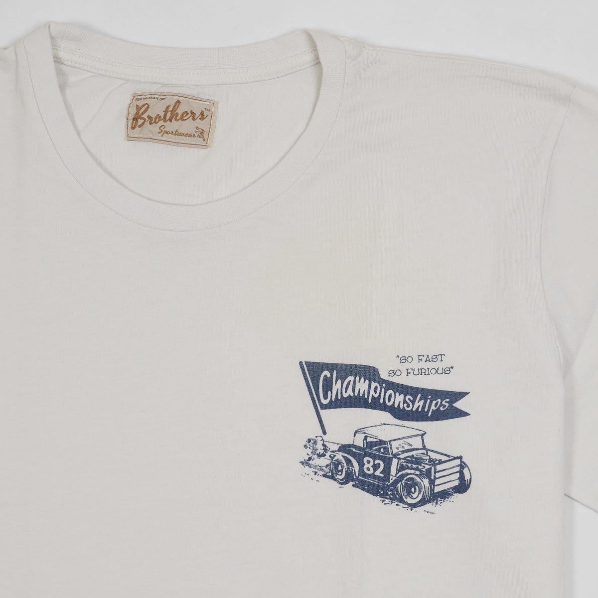 Brothers Sportswear Printed Short Sleeve Crew Neck T-Shirt