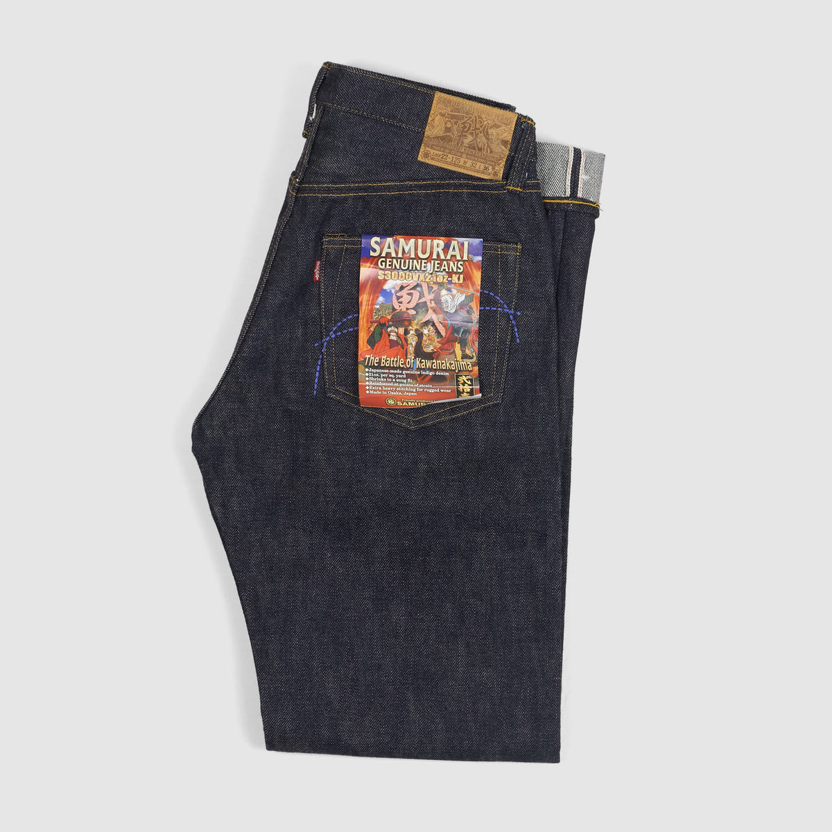 Samurai Jeans Limited 21oz Printed Stitching Jeans S3000