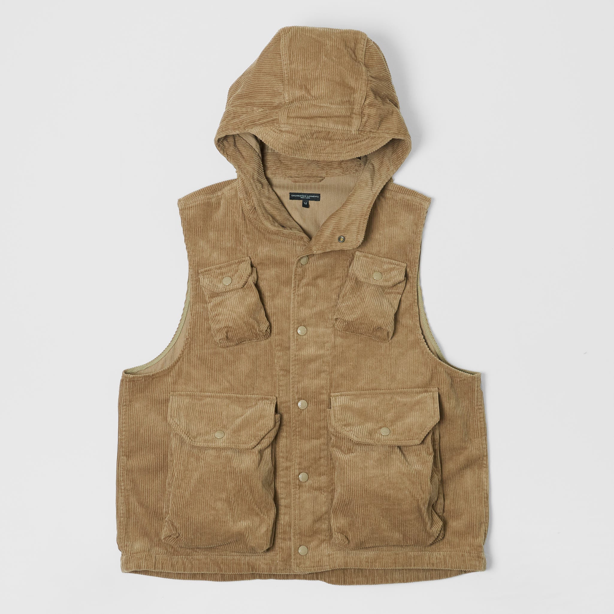 Engineered Garments Hooded Cord Vests - DeeCee style