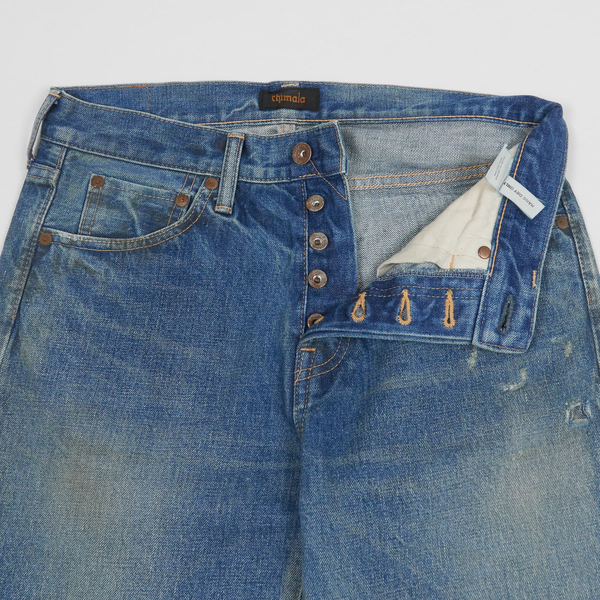 Chimala Heavy Washed Unisex Selvage Denim Jeans