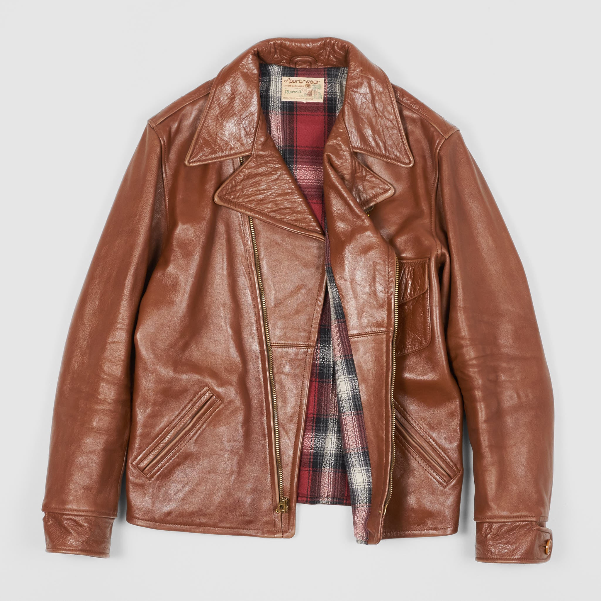 Pherrow's Perfecto Front Quarter Horse Biker Jacket - DeeCee style