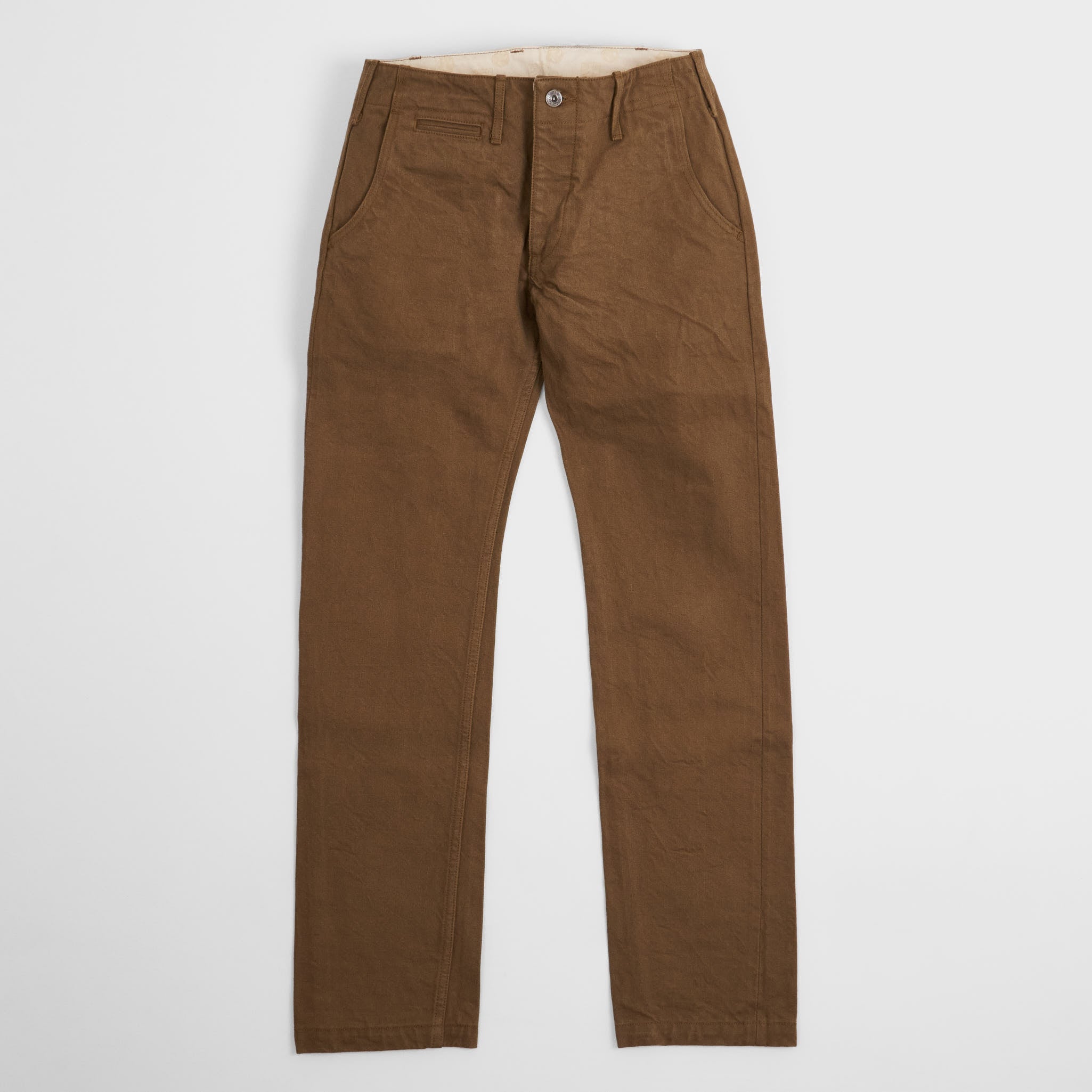 Samurai Jeans Heavy 15oz. Chino Trousers Brown - DeeCee style