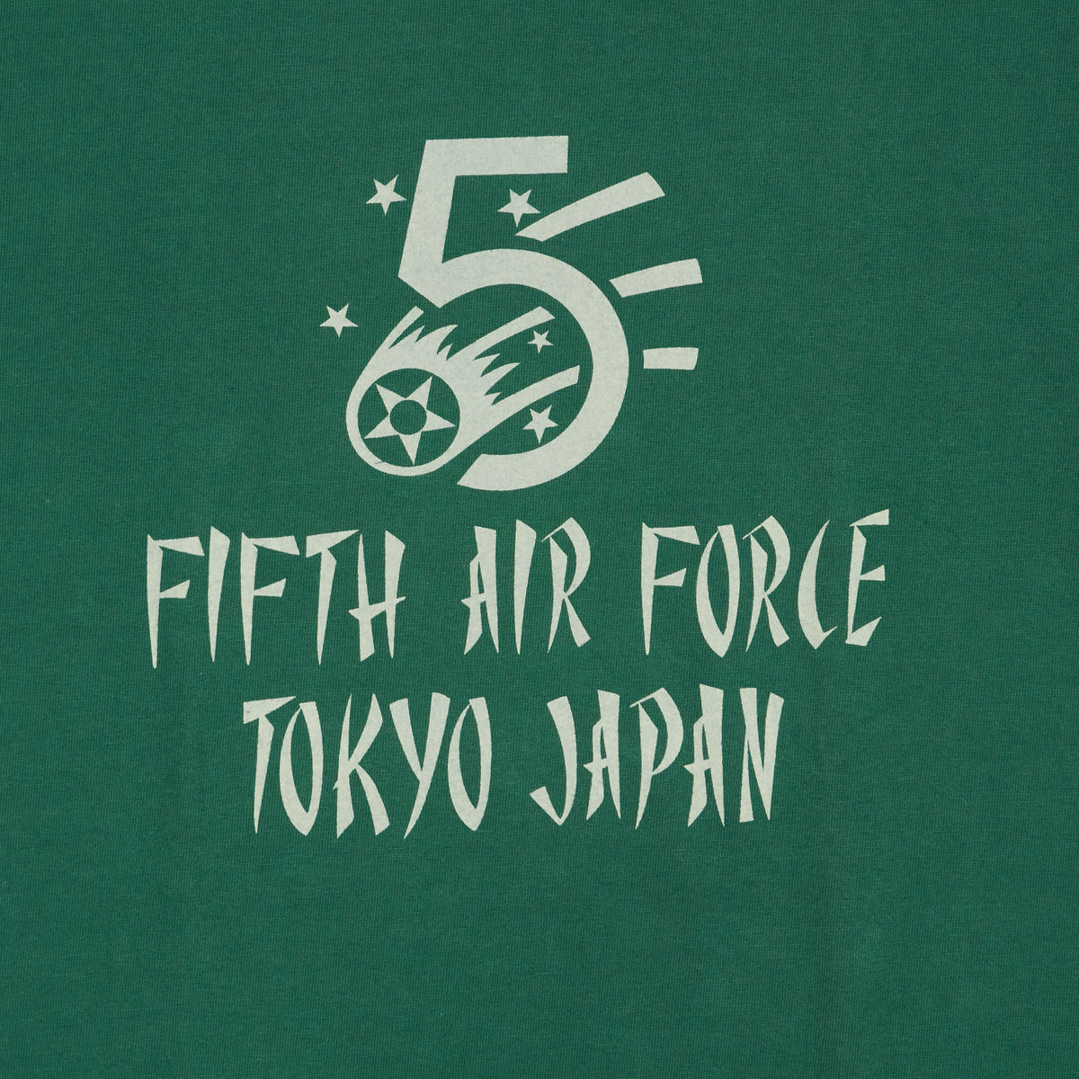 Buzz Rickson&#39;s 5th air Force Tokyo Japan Crew Neck T-Shirt