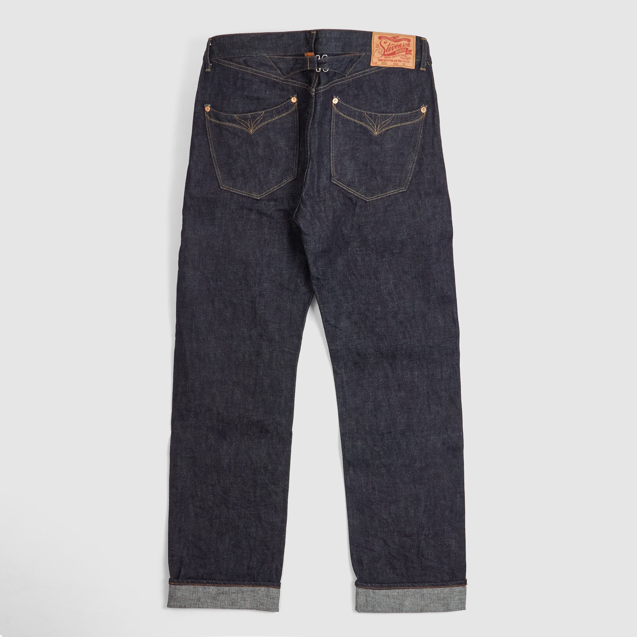 Stevenson Overall CO. Cinch Back Western Denim Jeans - DeeCee style