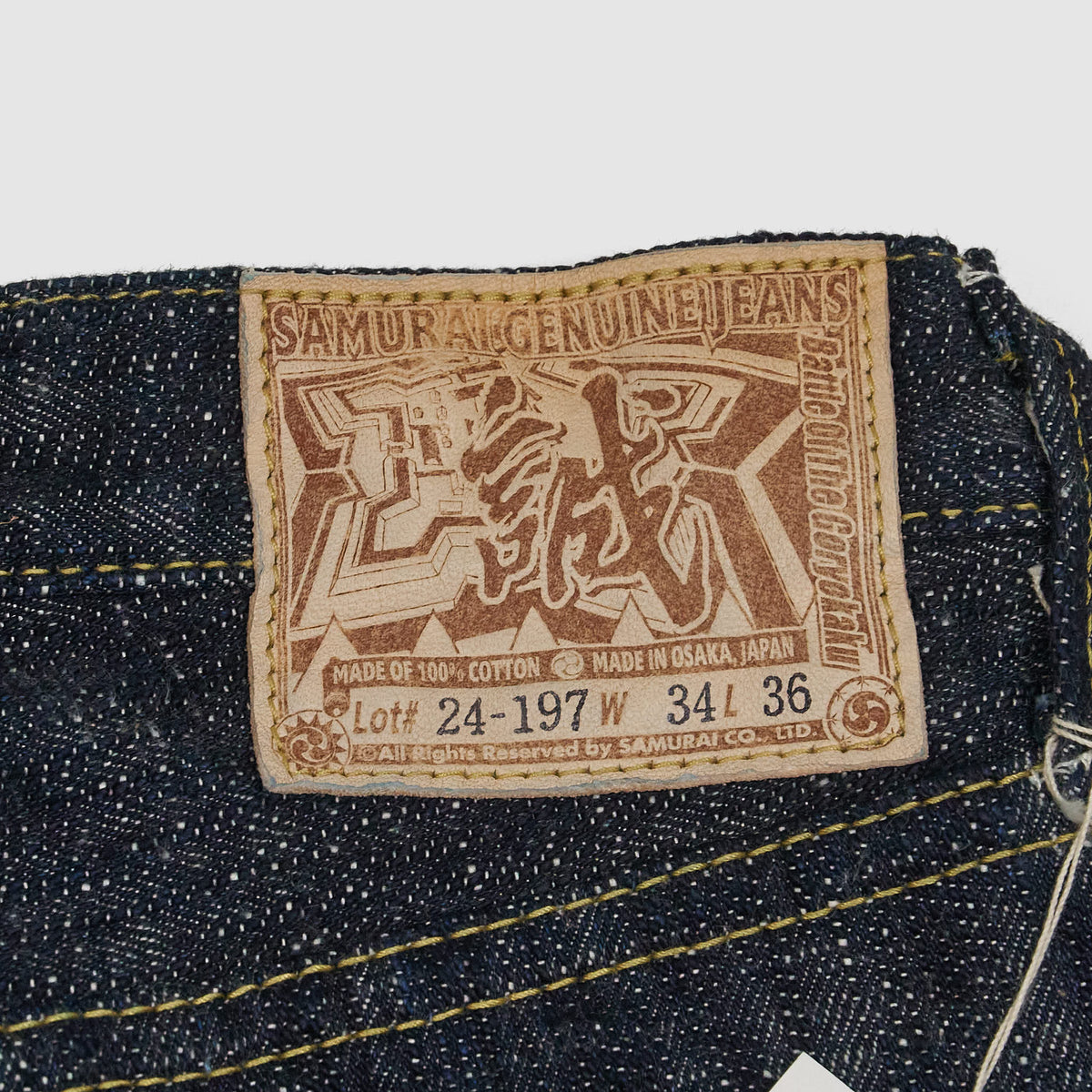 Samurai Jeans S140SXJ Shinsengumi Goryoaku Slub Selvage Denim Jeans