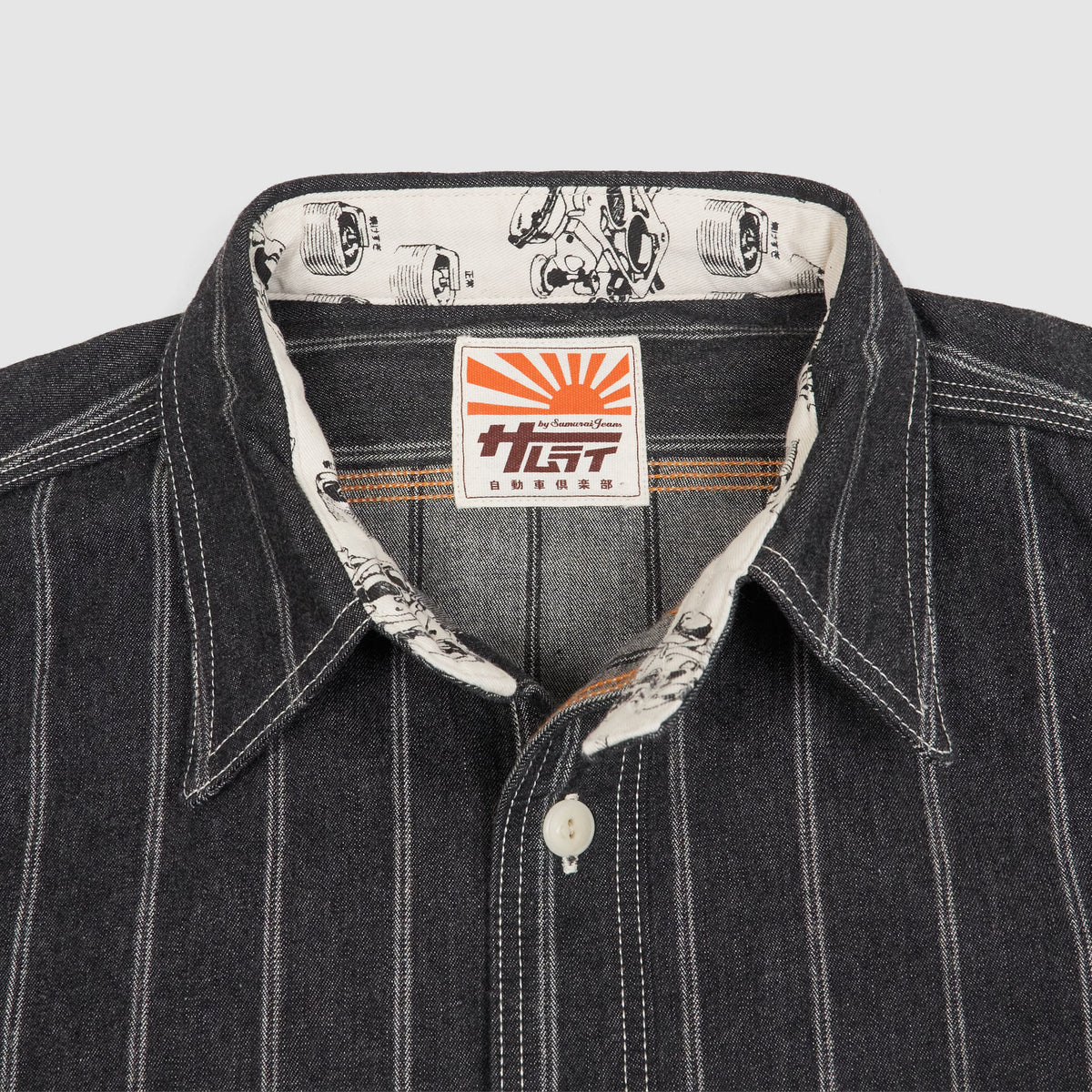 Samurai Jeans Wabash Striped Long Sleeve Shirts