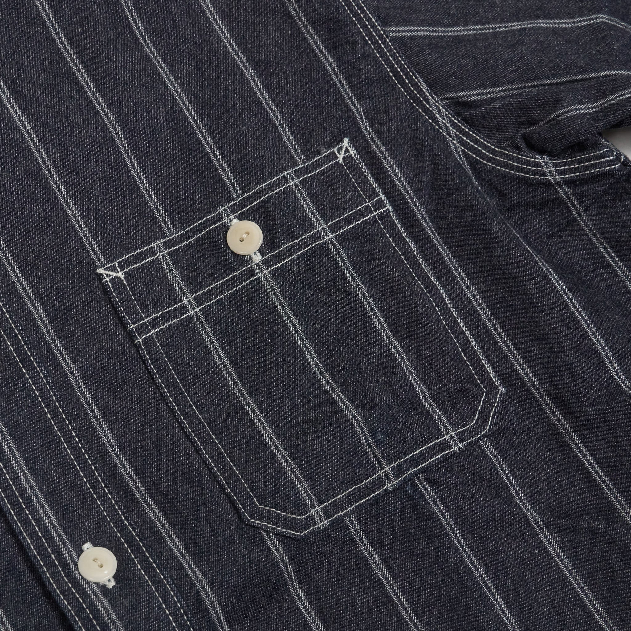 Samurai Jeans Wabash Striped Long Sleeve Shirts - DeeCee style