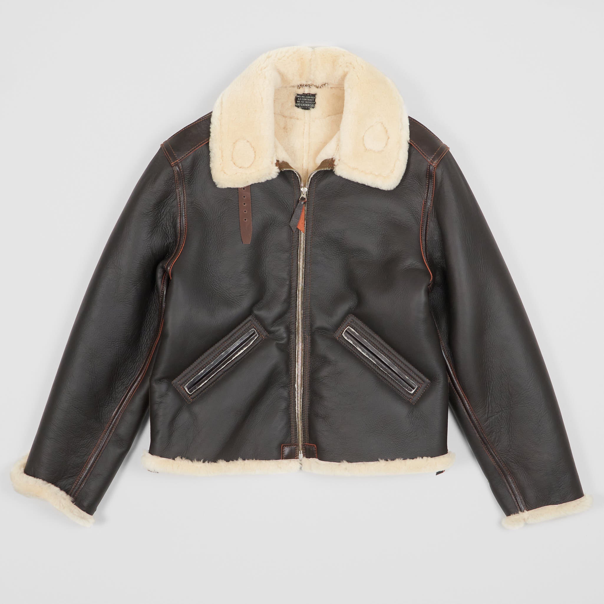 Aero Leathers B-6 USAAF Shearling Bomber Leather Jacket - DeeCee style