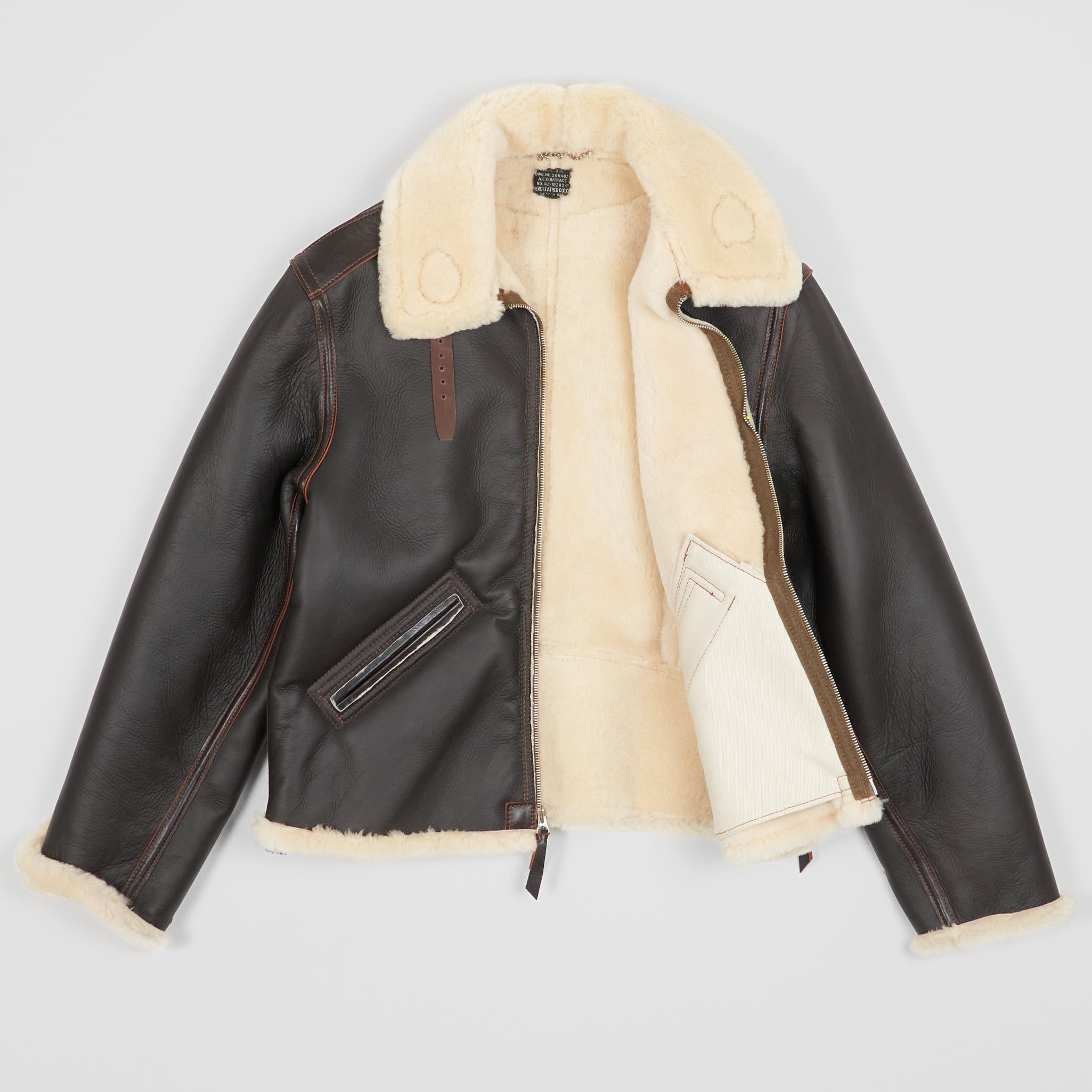 Aero Leathers B-6 USAAF Shearling Bomber Leather Jacket - DeeCee style