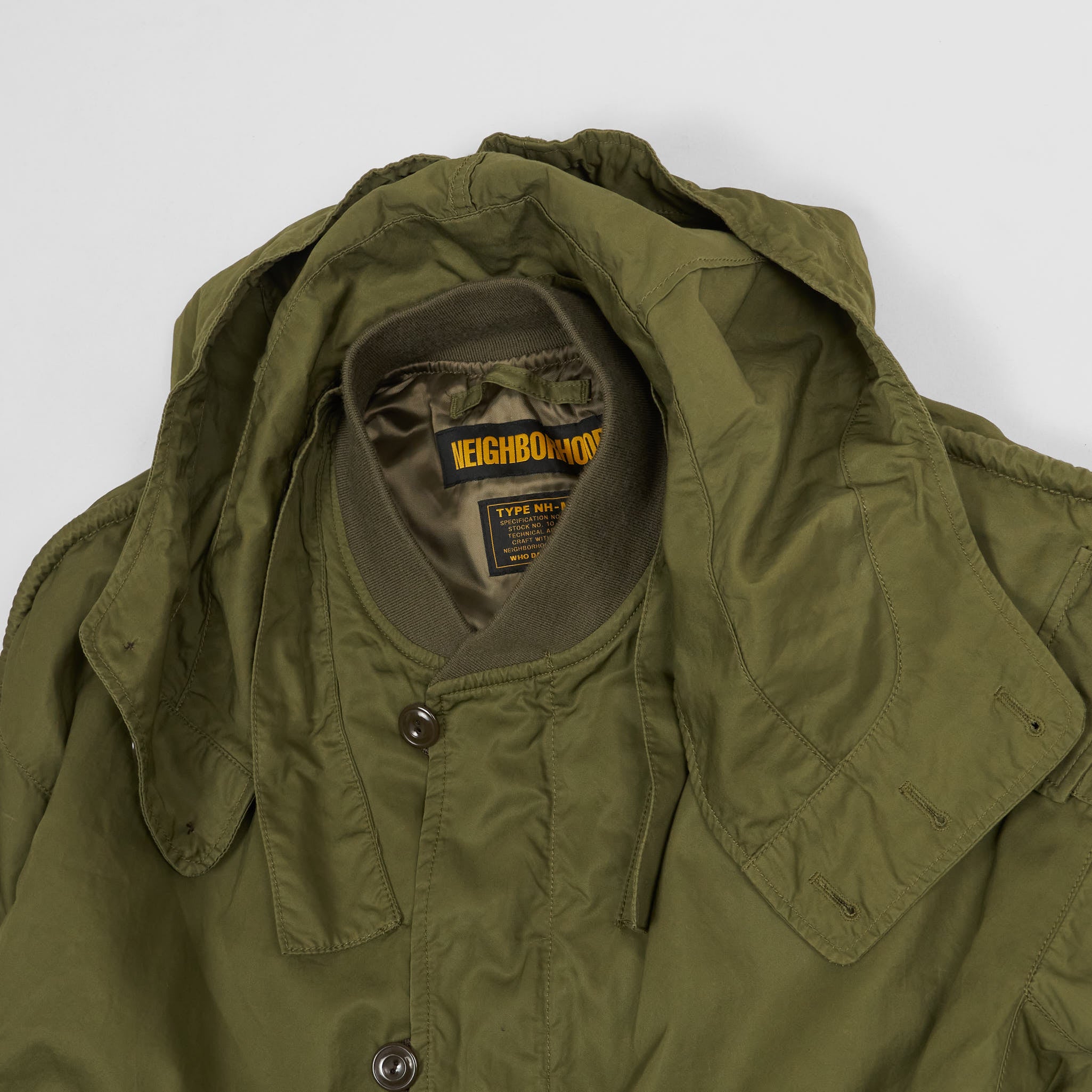 Neighborhood Submarine Short-Parka Hoodie Bomber Jacket [Archive