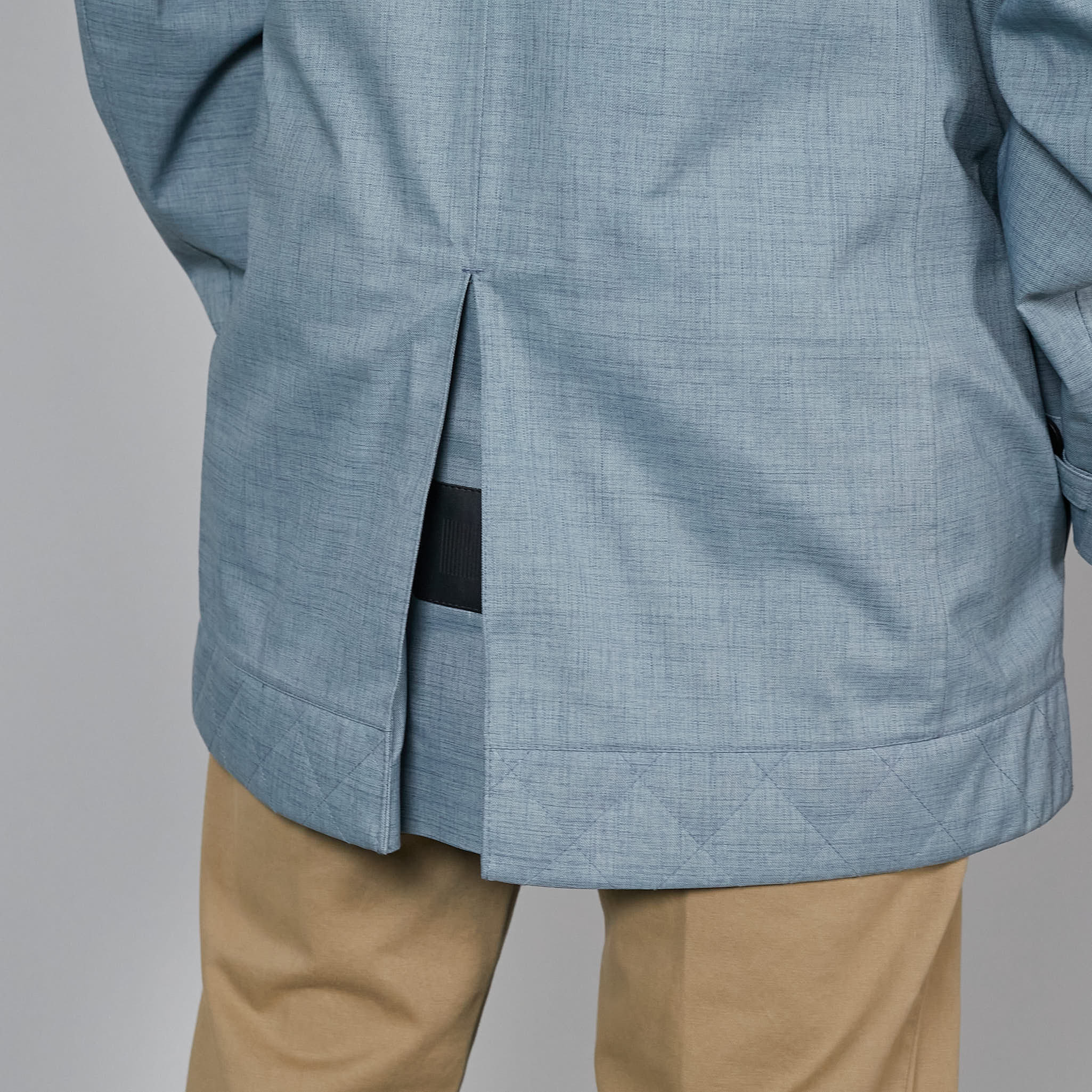 Norwegian Rain Caban Single Breasted Rain Coat Light Blue