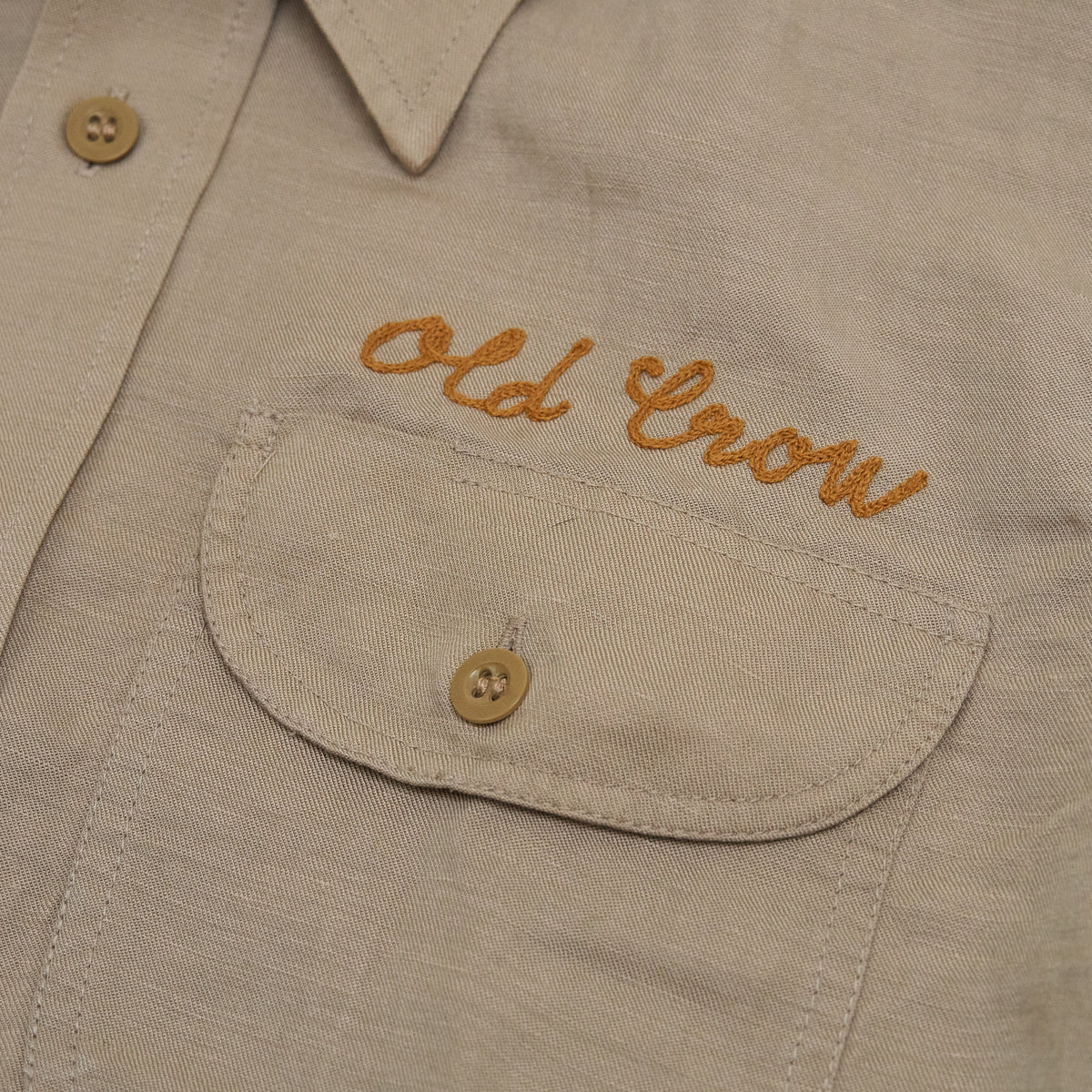 Old Crow Speed Shop by Glad Hand &amp; Co. Embroidered Long Sleeves Hot Rod Over Shirt