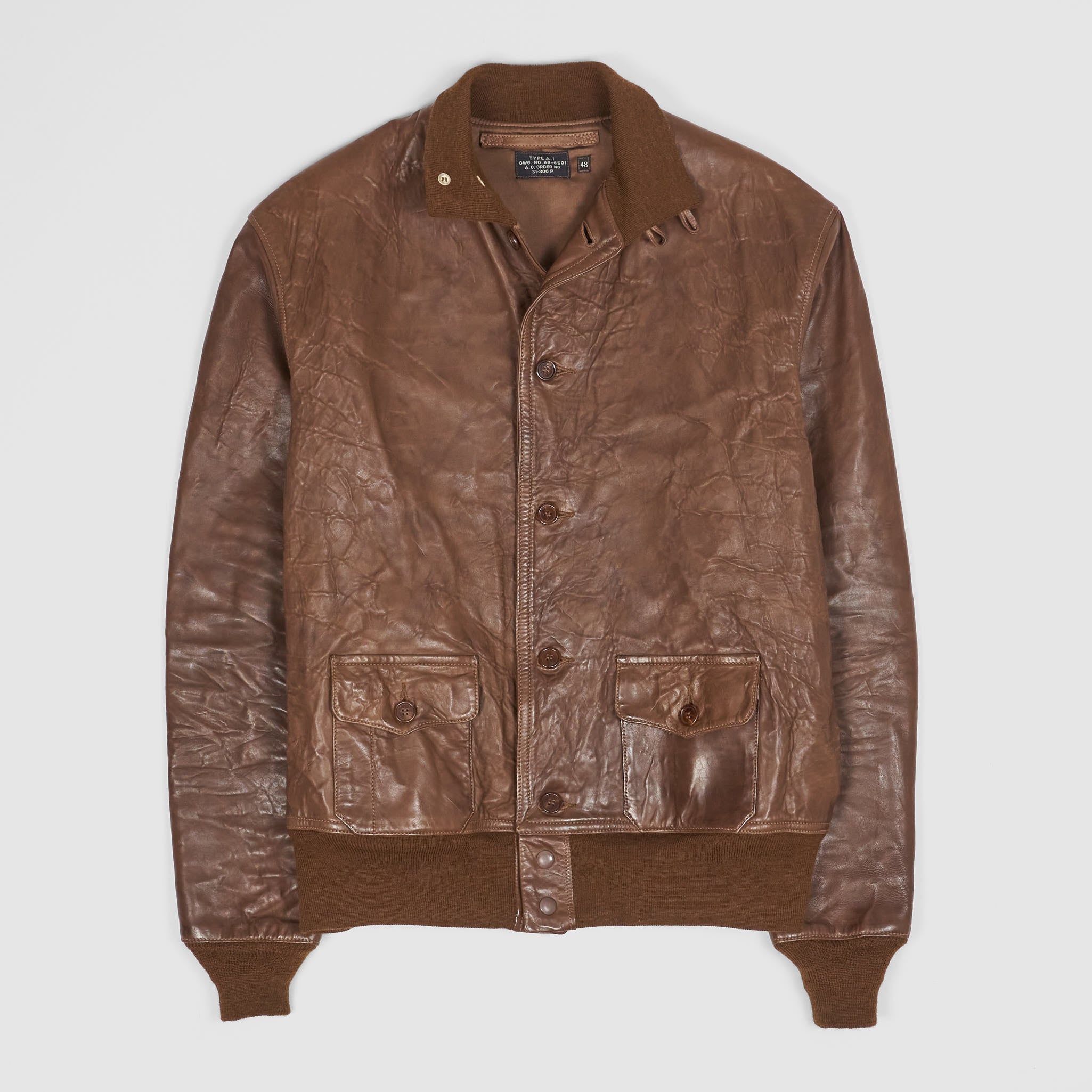 Eastman A-1 Leather Flying Jacket DeeCee style - Main Image