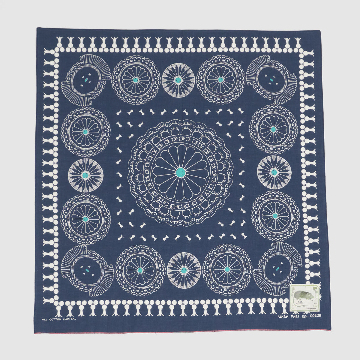 Kapital Navy Conchos Bandana