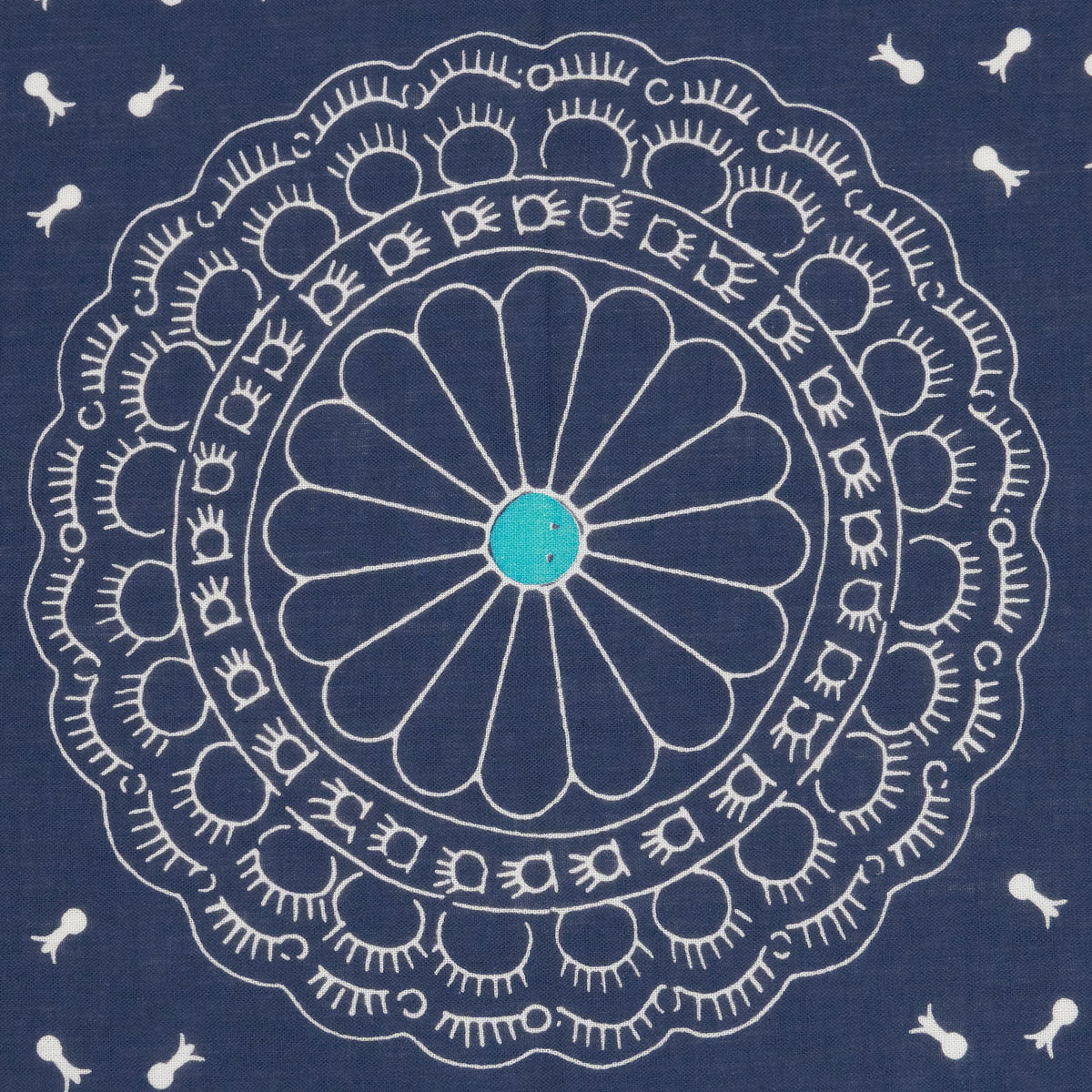 Kapital Navy Conchos Bandana