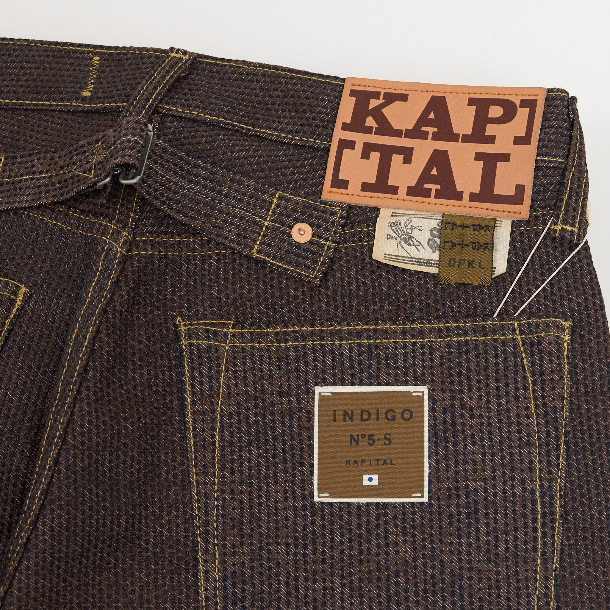Kapital CENTURY DENIM NO.5 キャピタル Kapital 5 Pocket Monkey Cisco Century Denim Buckleback