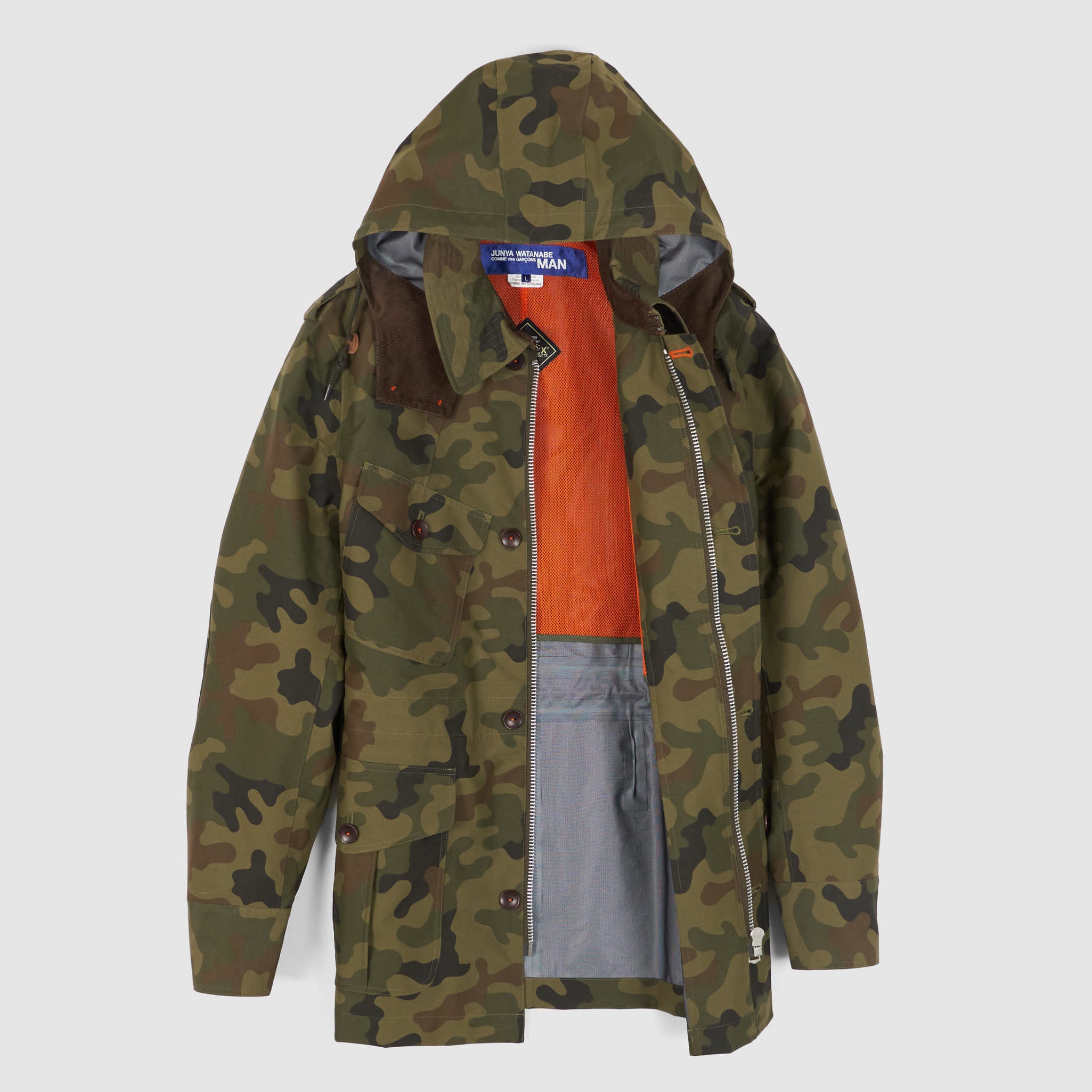 Junya Watanabe Man Camouflage Gore-Tex Hooded Jacket - DeeCee style