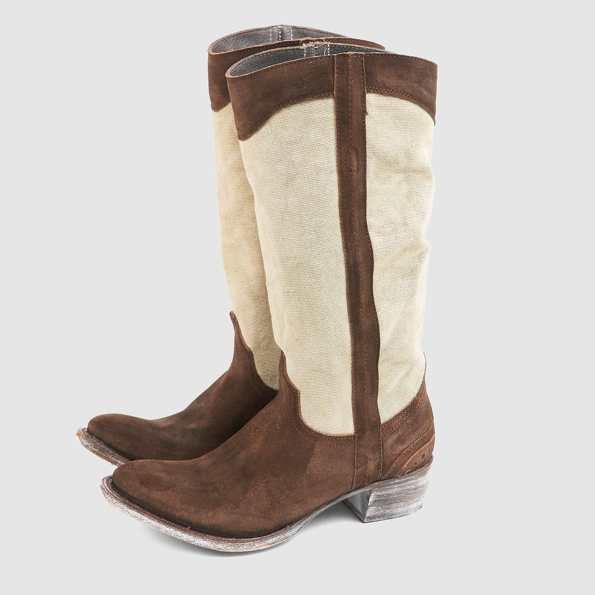 Sendra Ladies Urban Leather and Canvas Western Boot