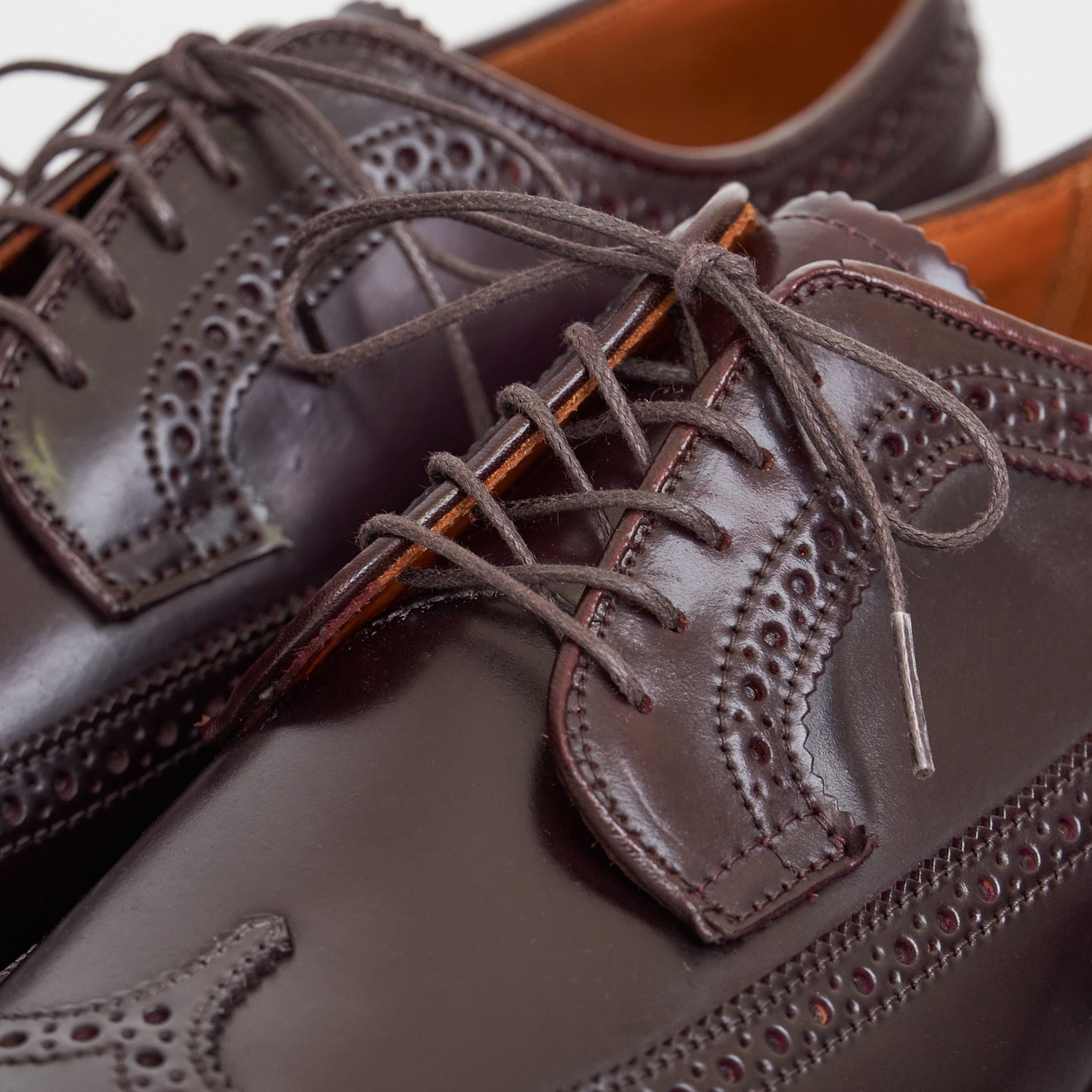 Alden Long Wingtip Blucher Shell Cordovan 975 - DeeCee style Alden Long Wingtip Blucher Shell Cordovan 975 - DeeCee style