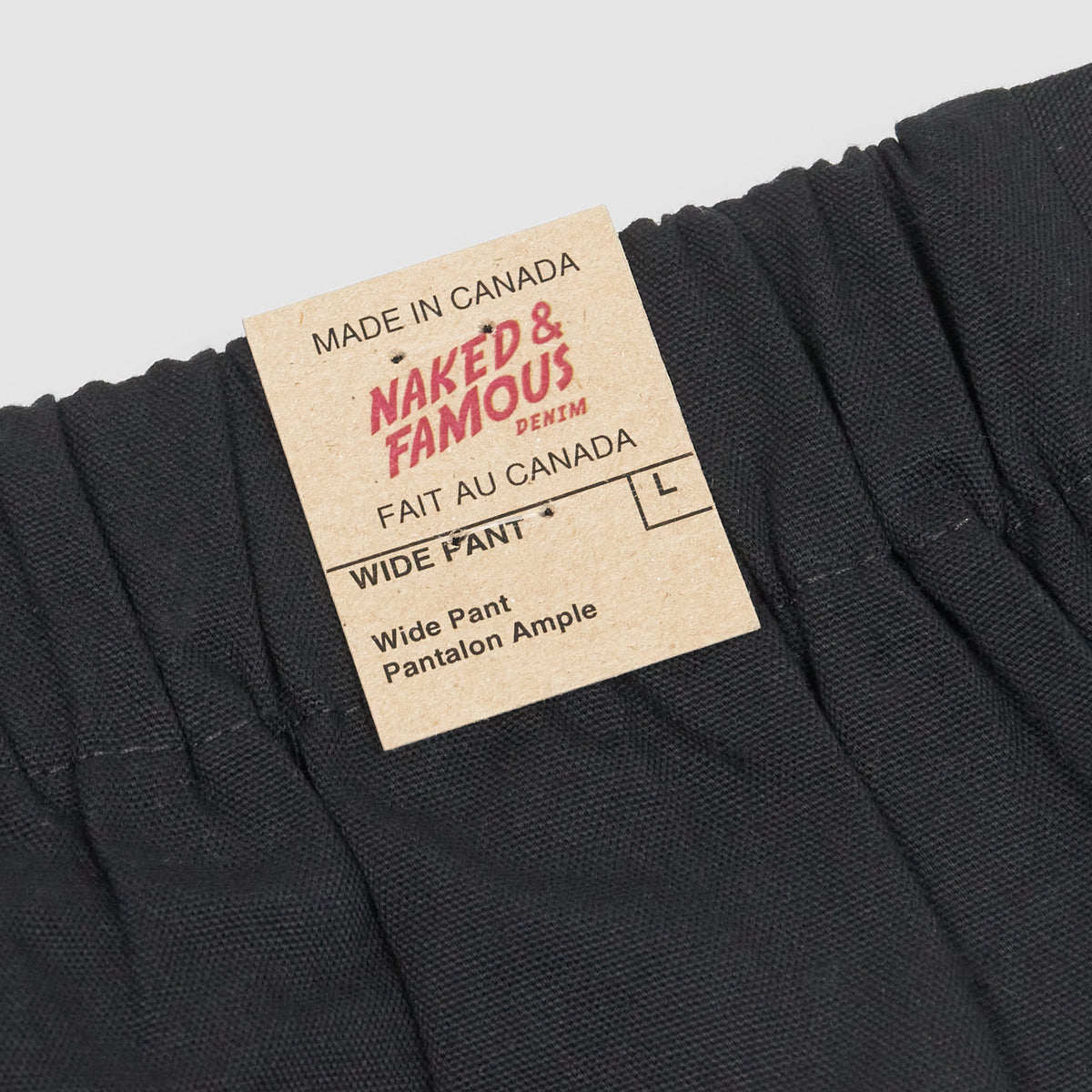 Naked &amp; Famous Ladies Wide Canvas Pants