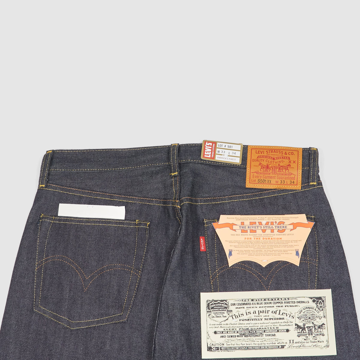 Levi's® Vintage S501®XX 1944s Original Rigid Jeans - DeeCee